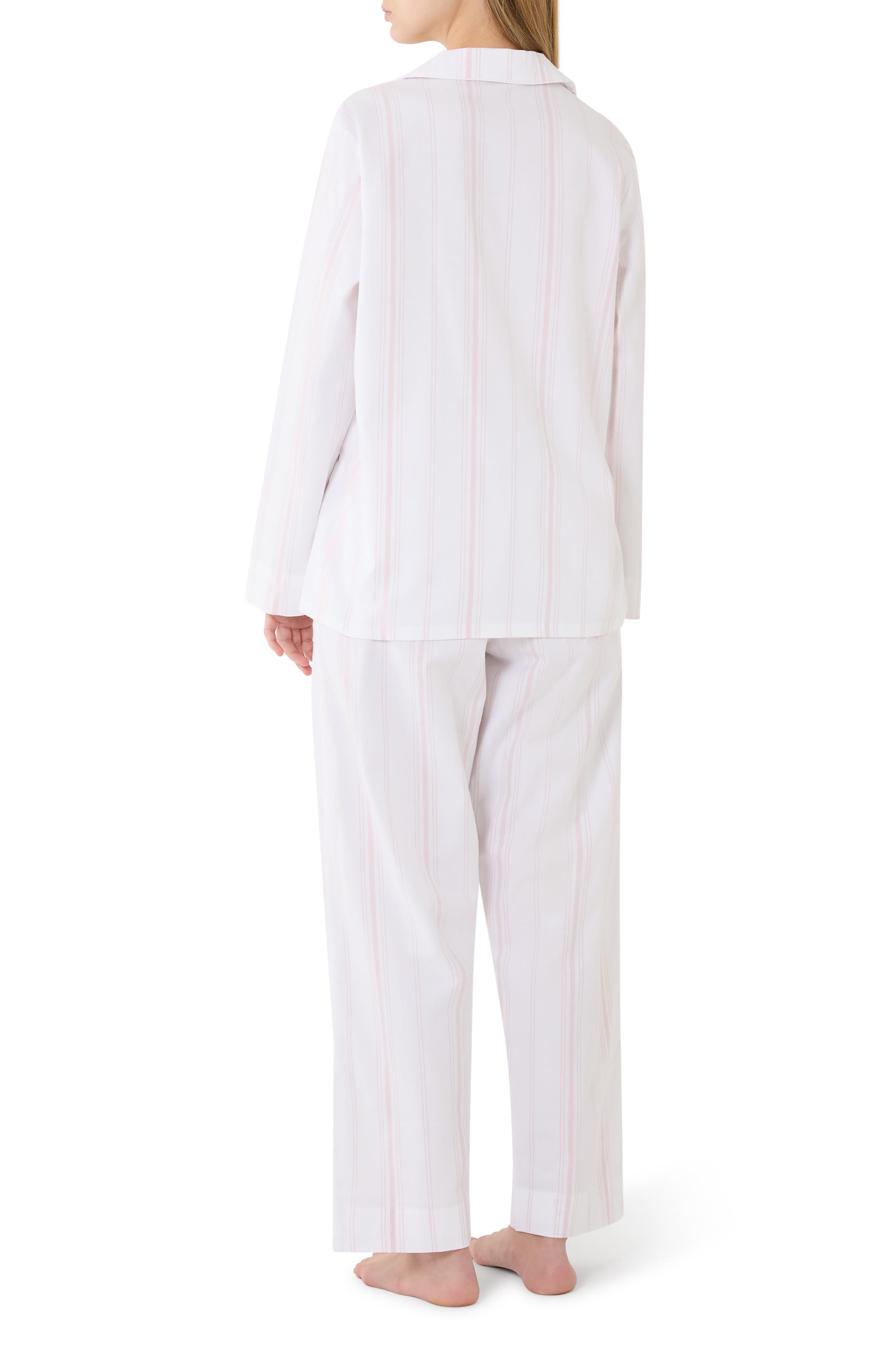 Brushed Cotton Stripe Classic Pajama Set