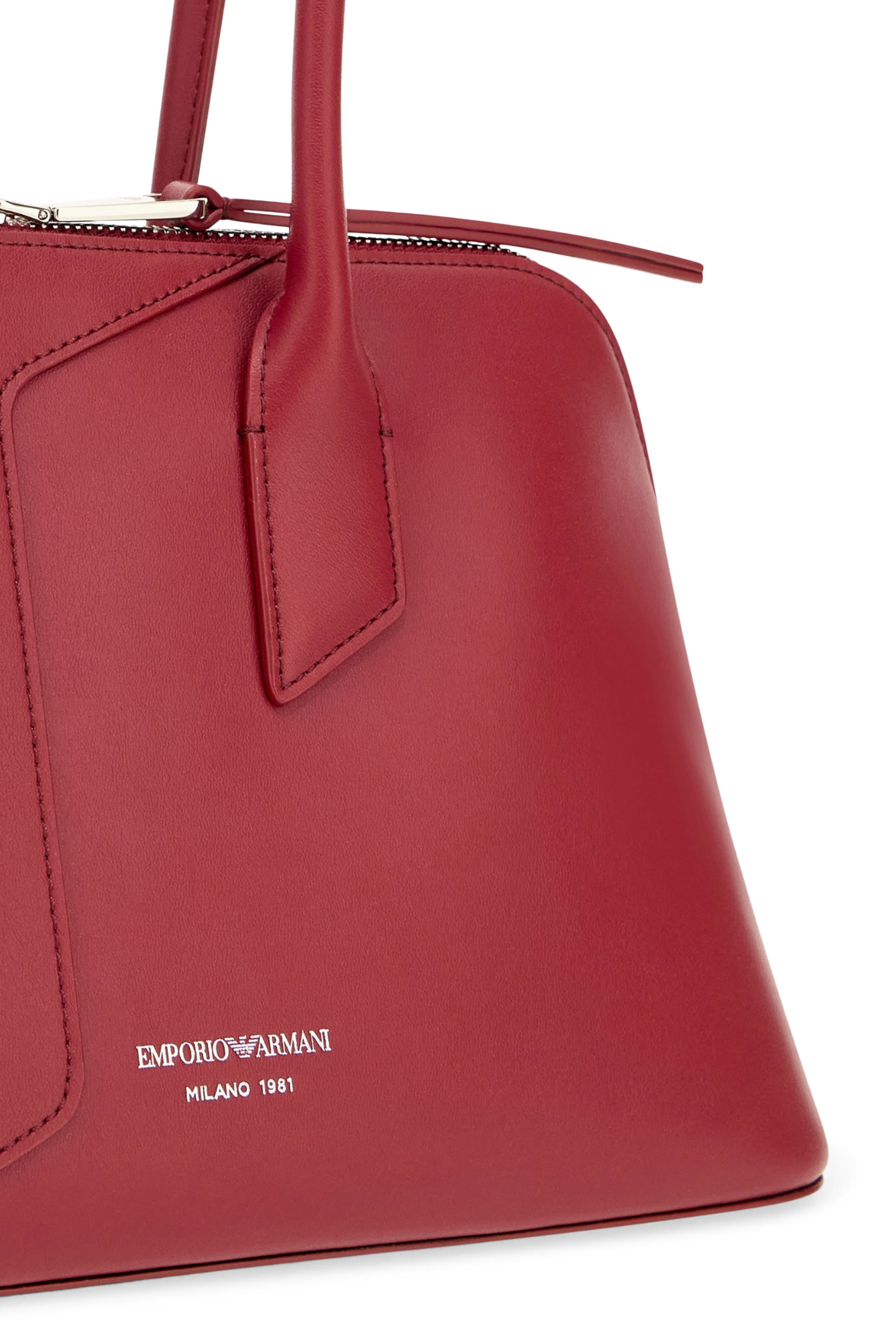 Logo Zip-Closure Top-Handle Handbag