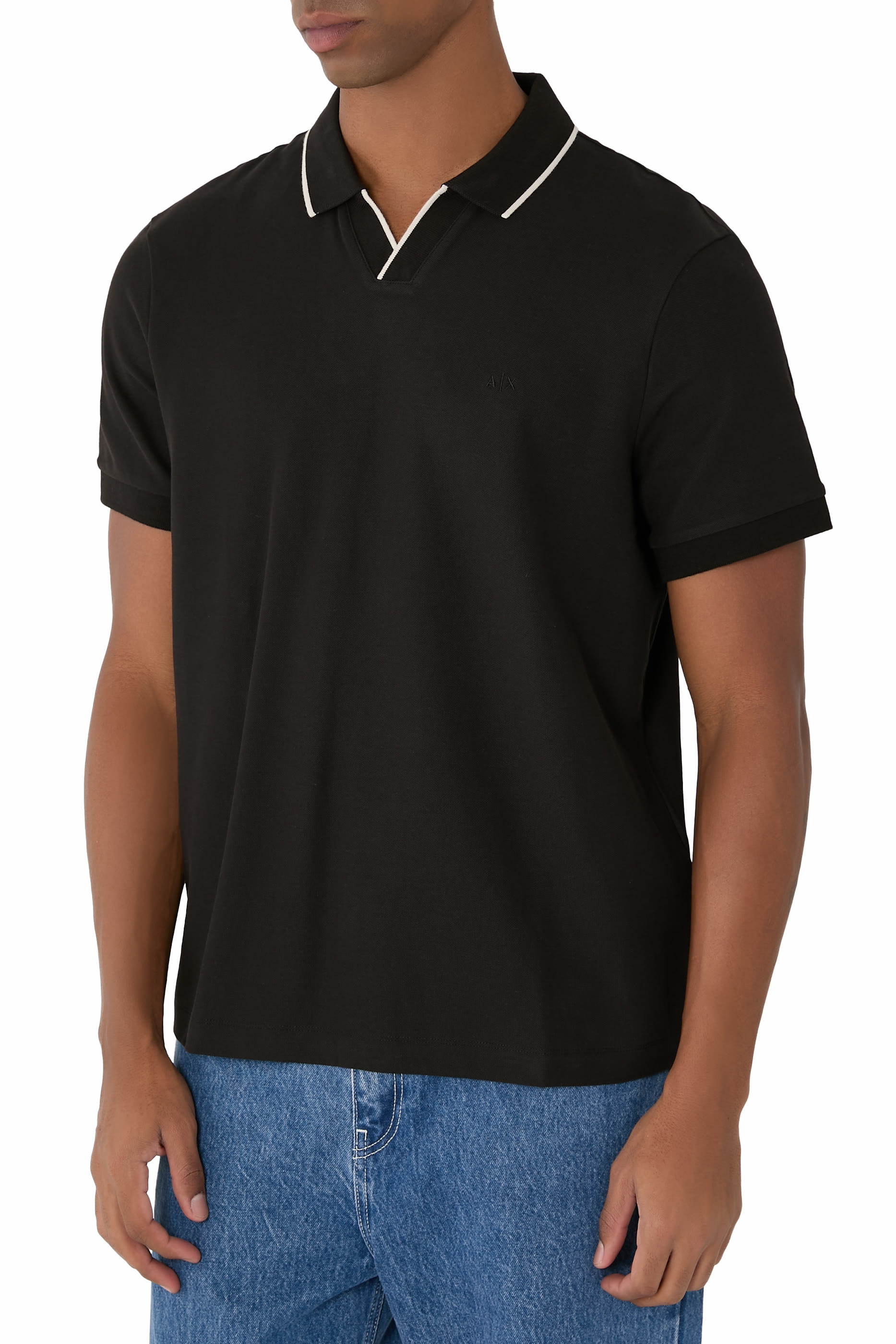 Contrasting Profiles Polo Shirt
