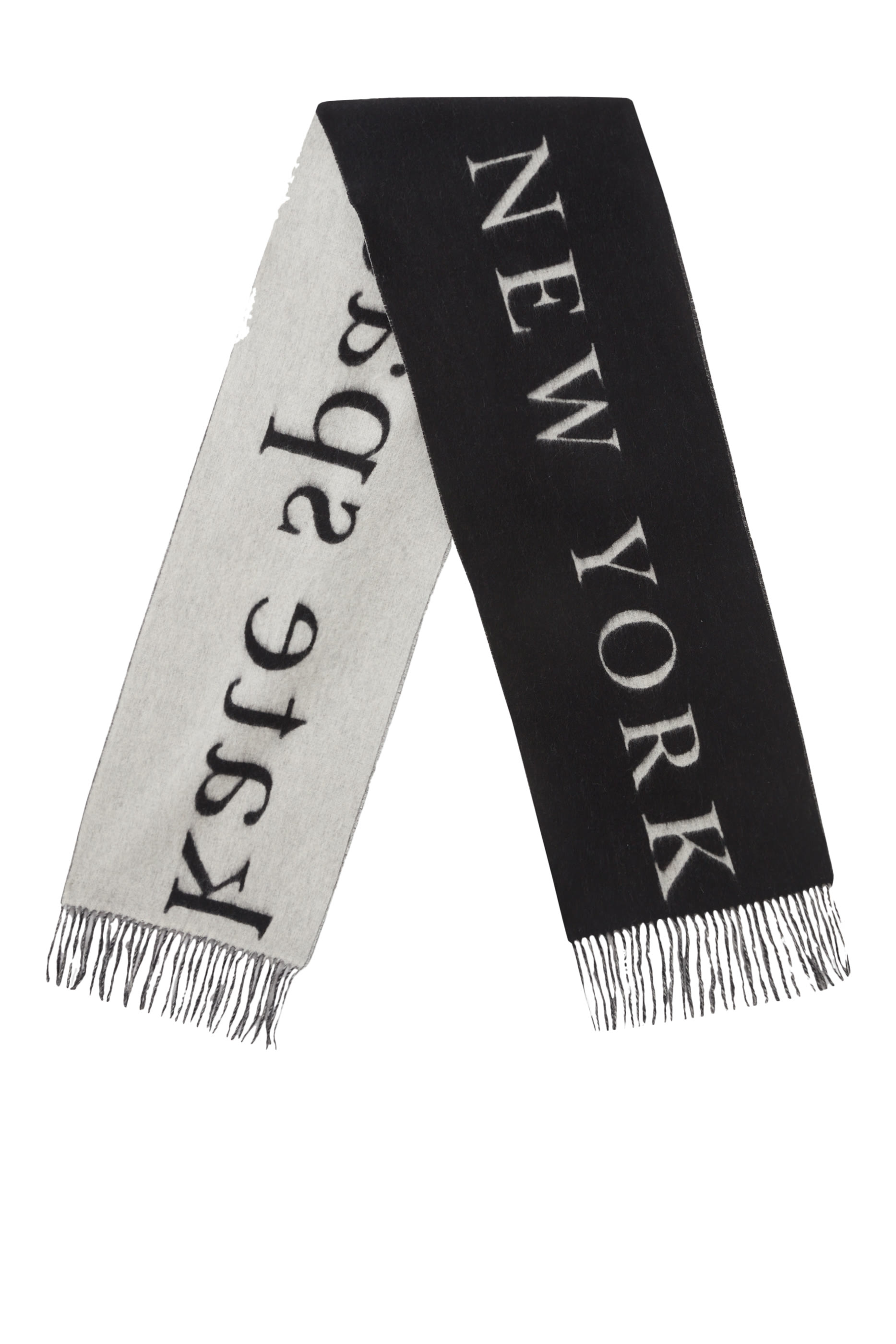 Logo Fringe Scarf
