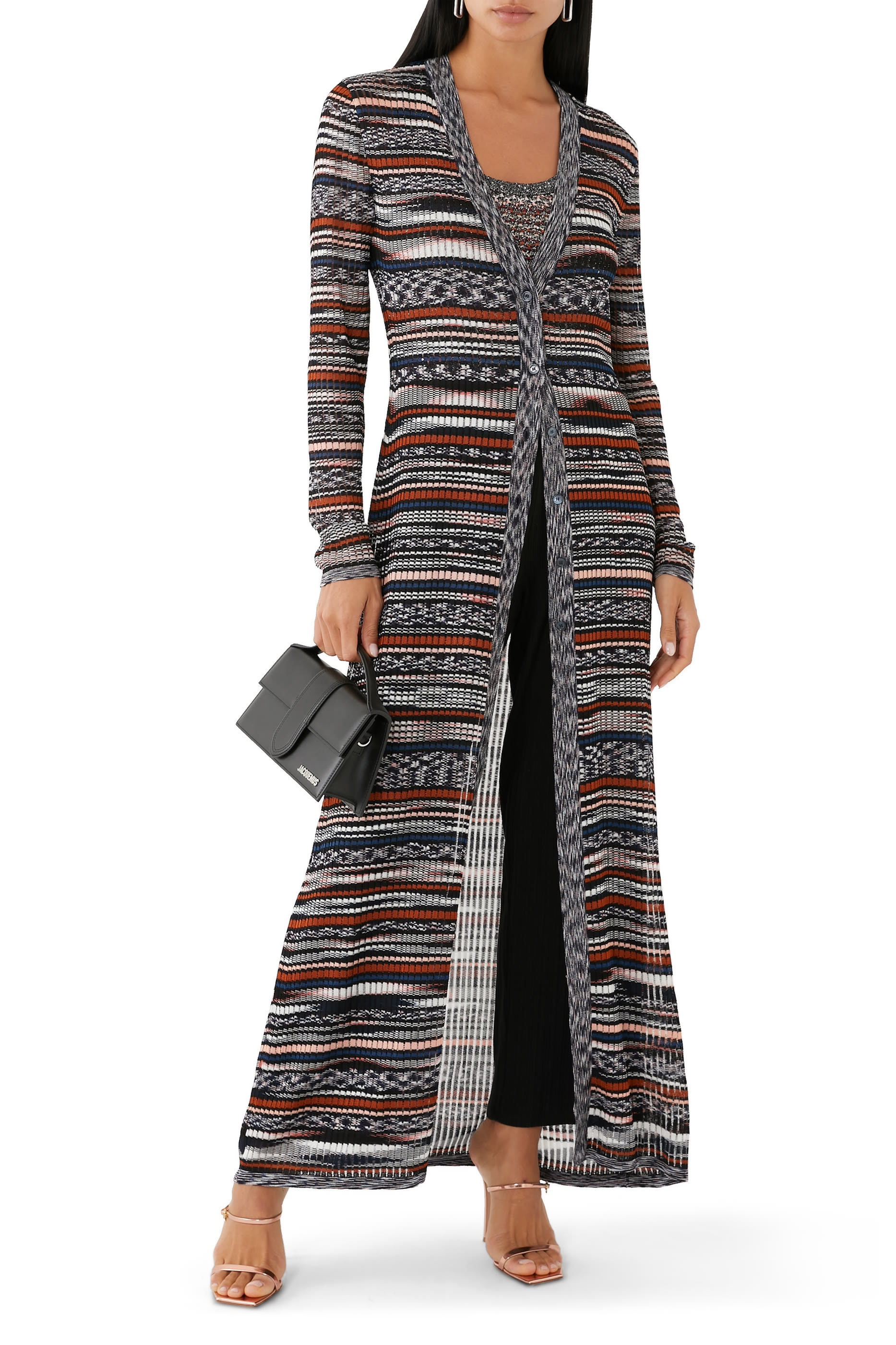 Long Ribbed Cardigan