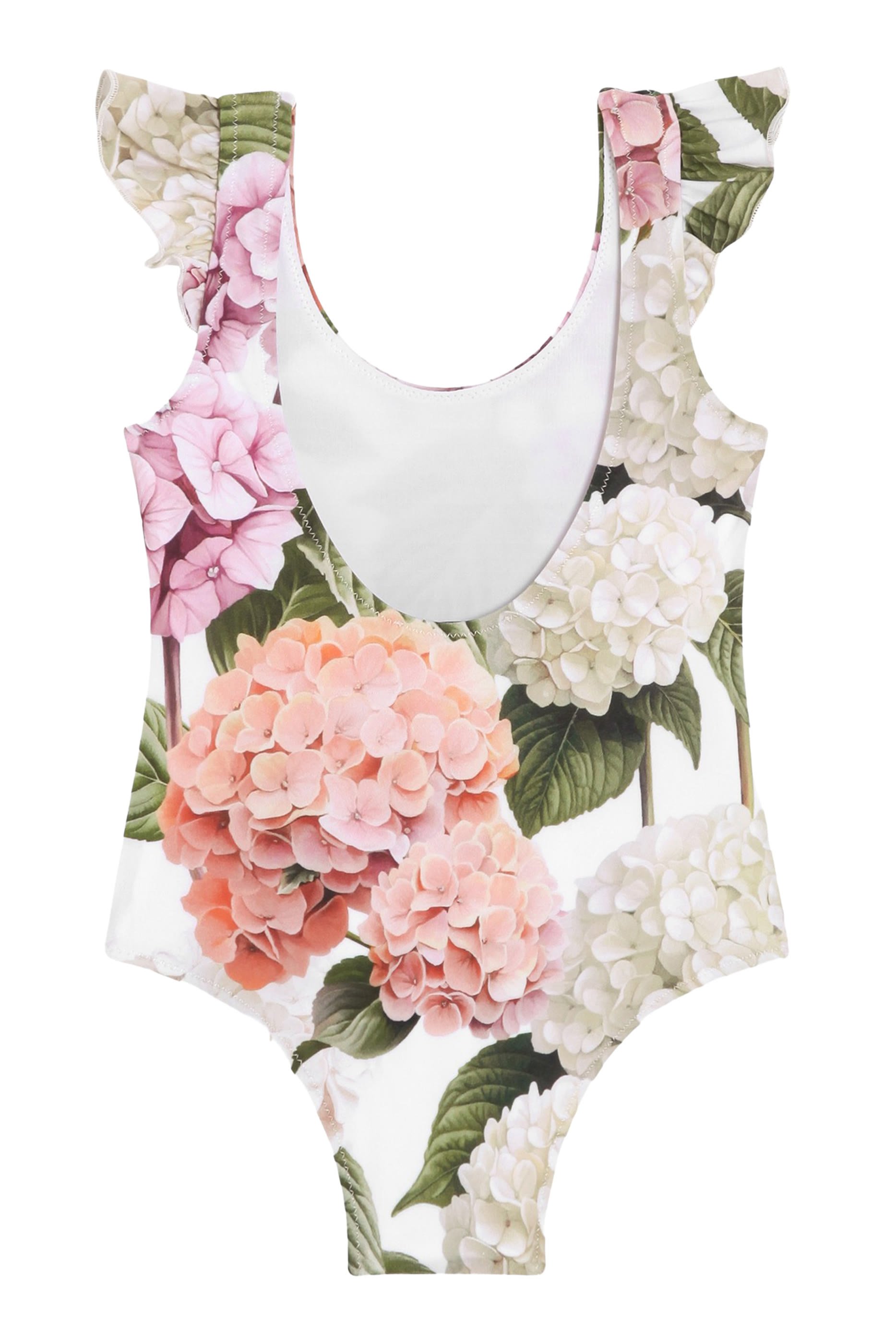 Kids Hydrangea-Print One-Piece Swimsuit