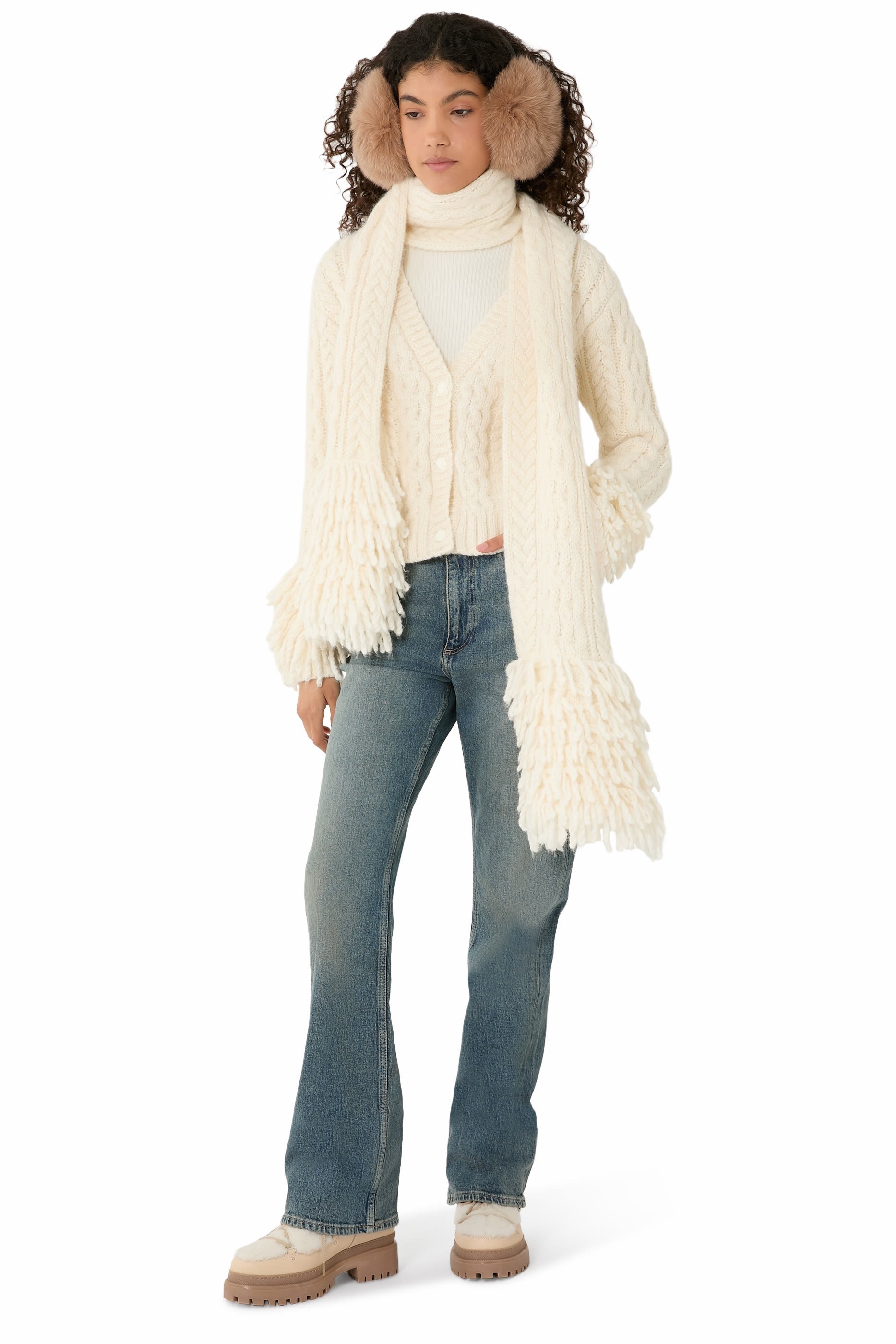 Alpaca Blend V-Neck Cardigan