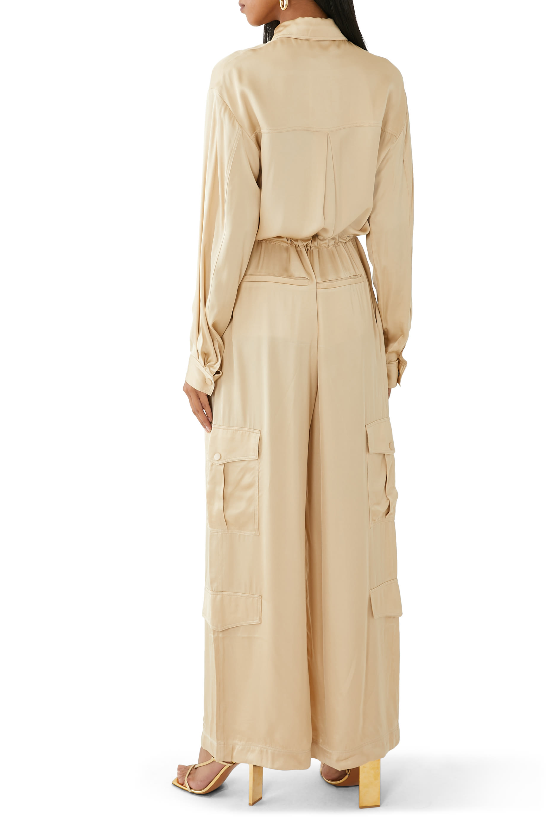 Shae Drawstring Utility Jumpsuit