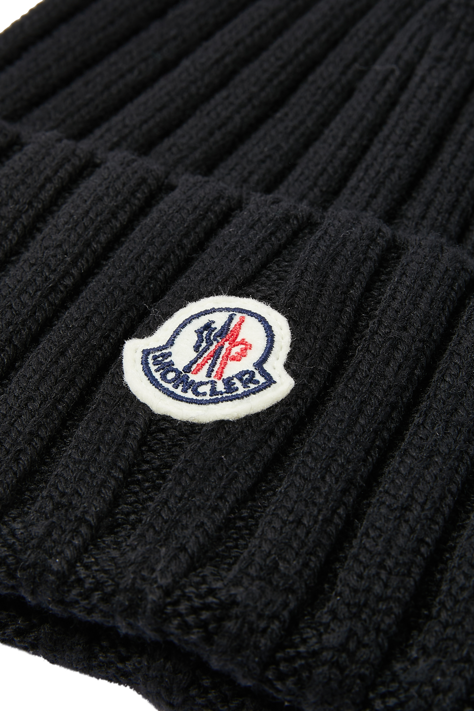 Ribbed Knit Wool Beanie