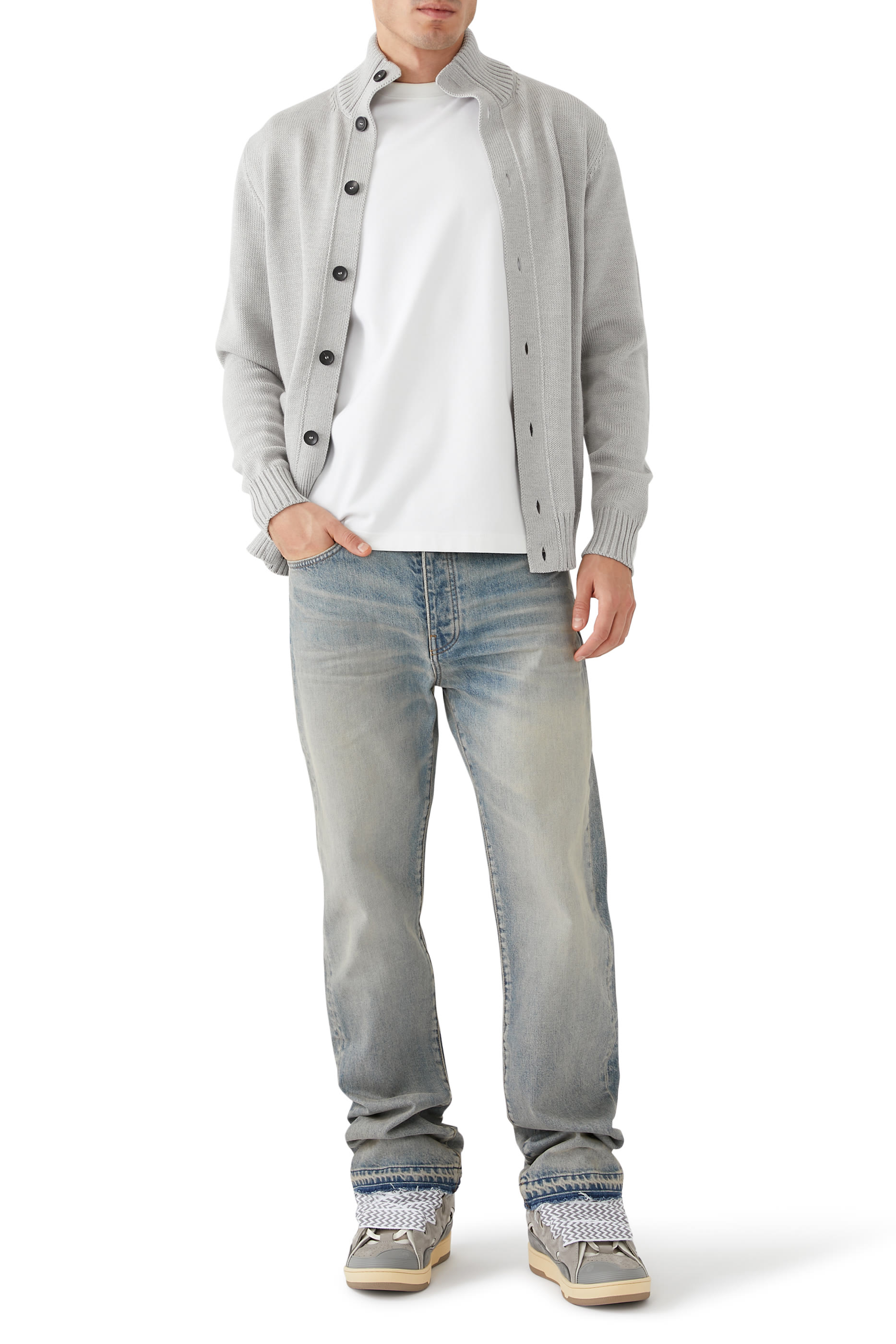 Curb Leather Low-Top Sneakers