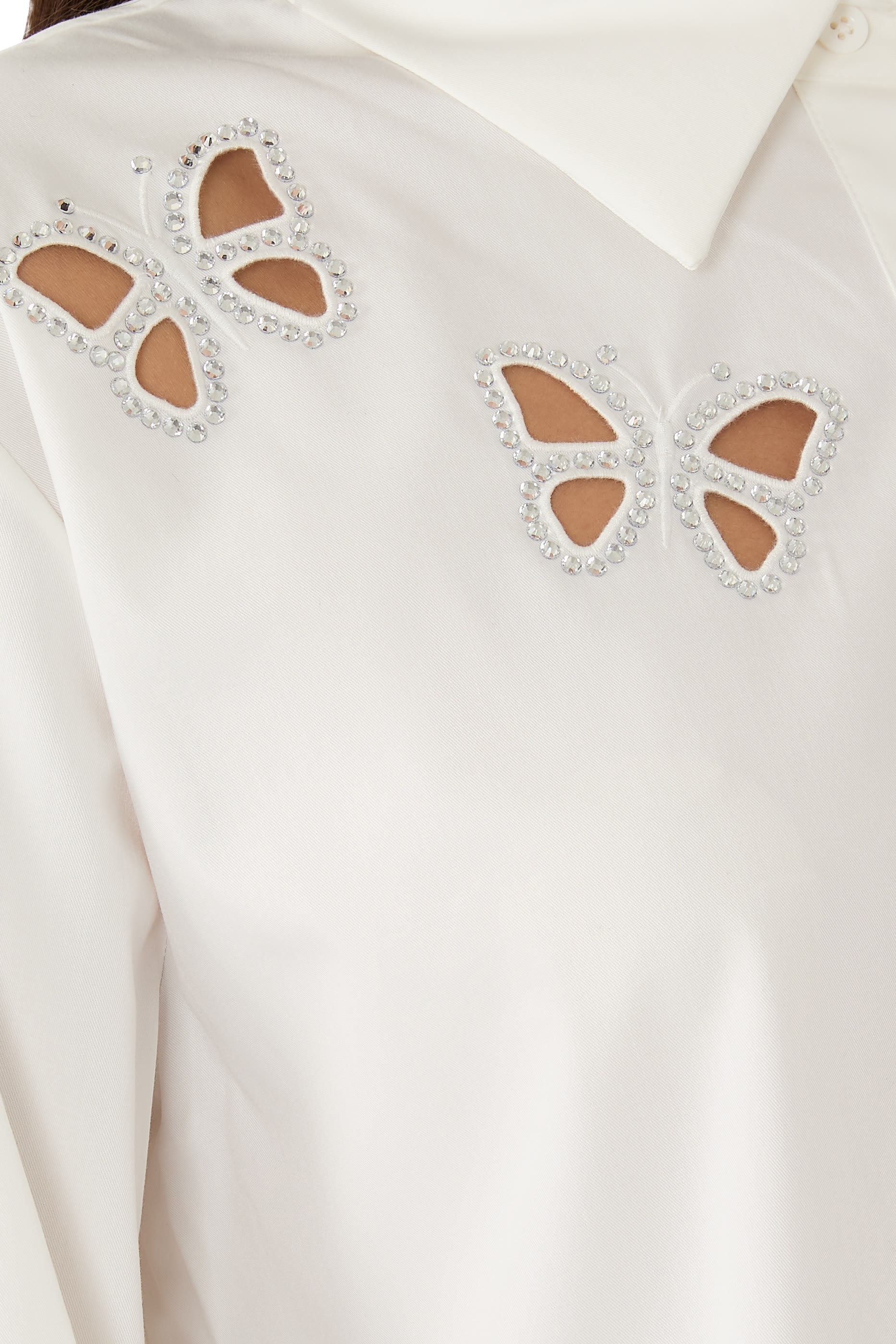 Finely Embellished Cutout Blouse