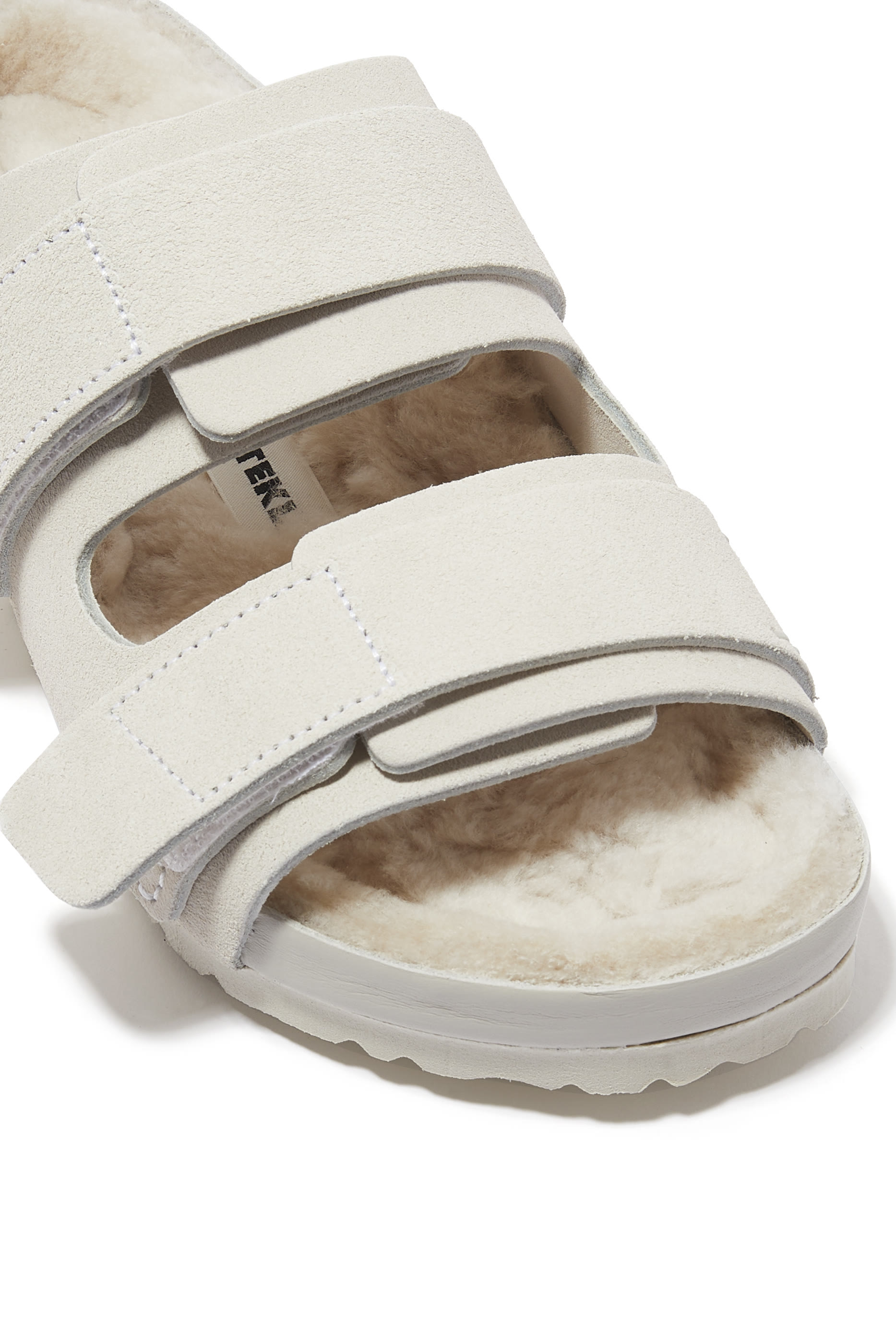 Uju Tekla Suede Fur Sandals