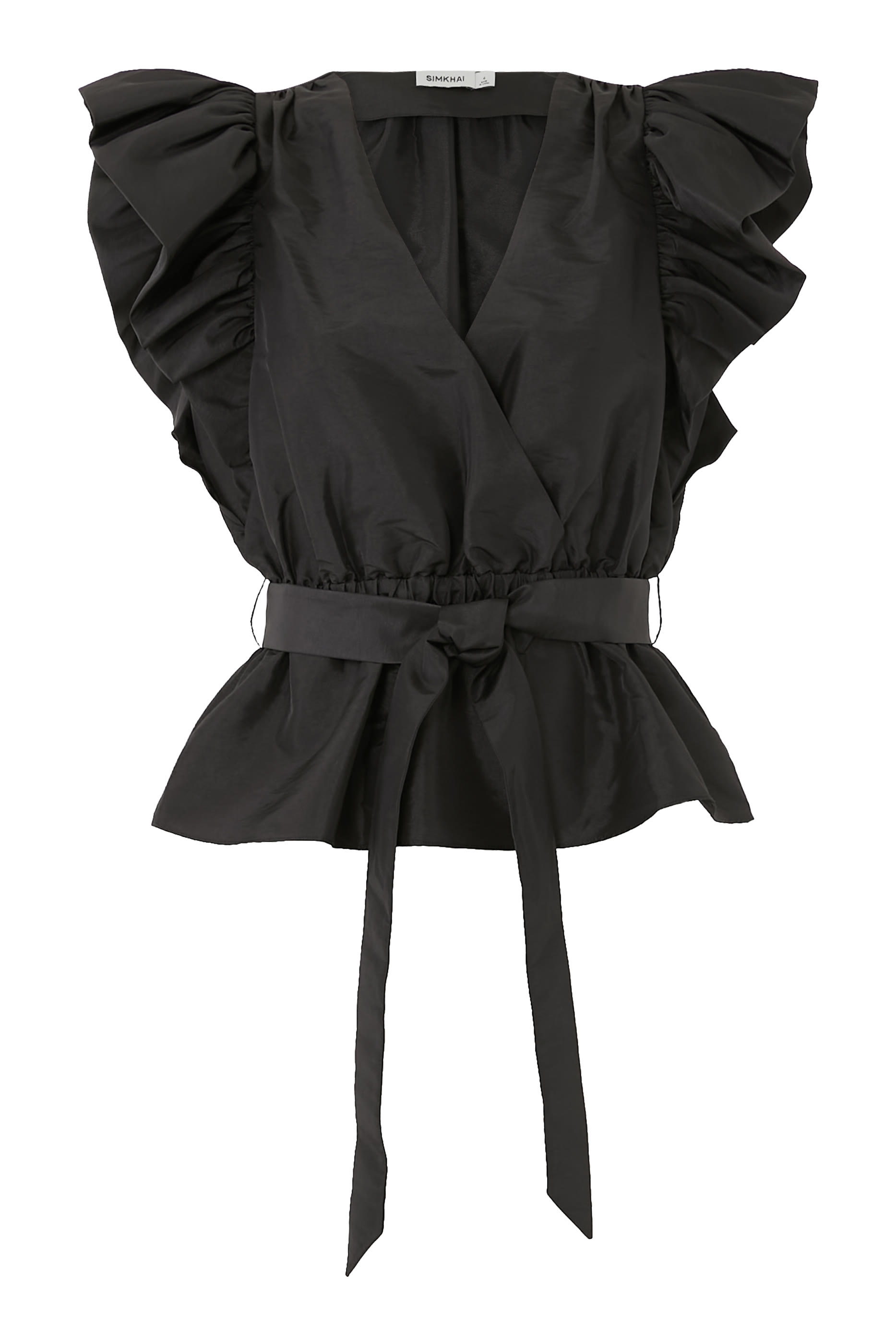 Adelaide Ruffle Sleeve Wrap Top