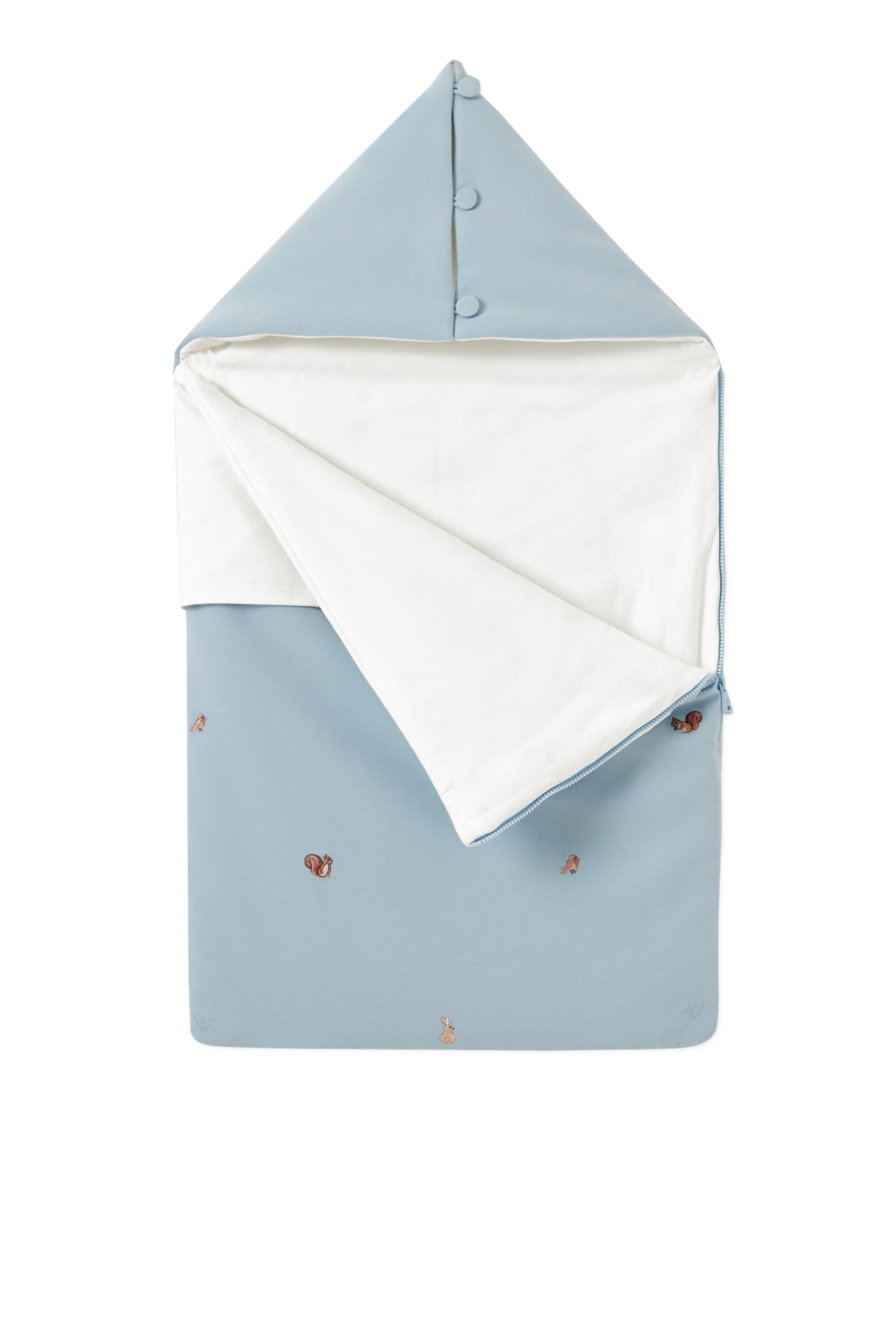 Kids Squirrel-embroidered Sleeping Bag