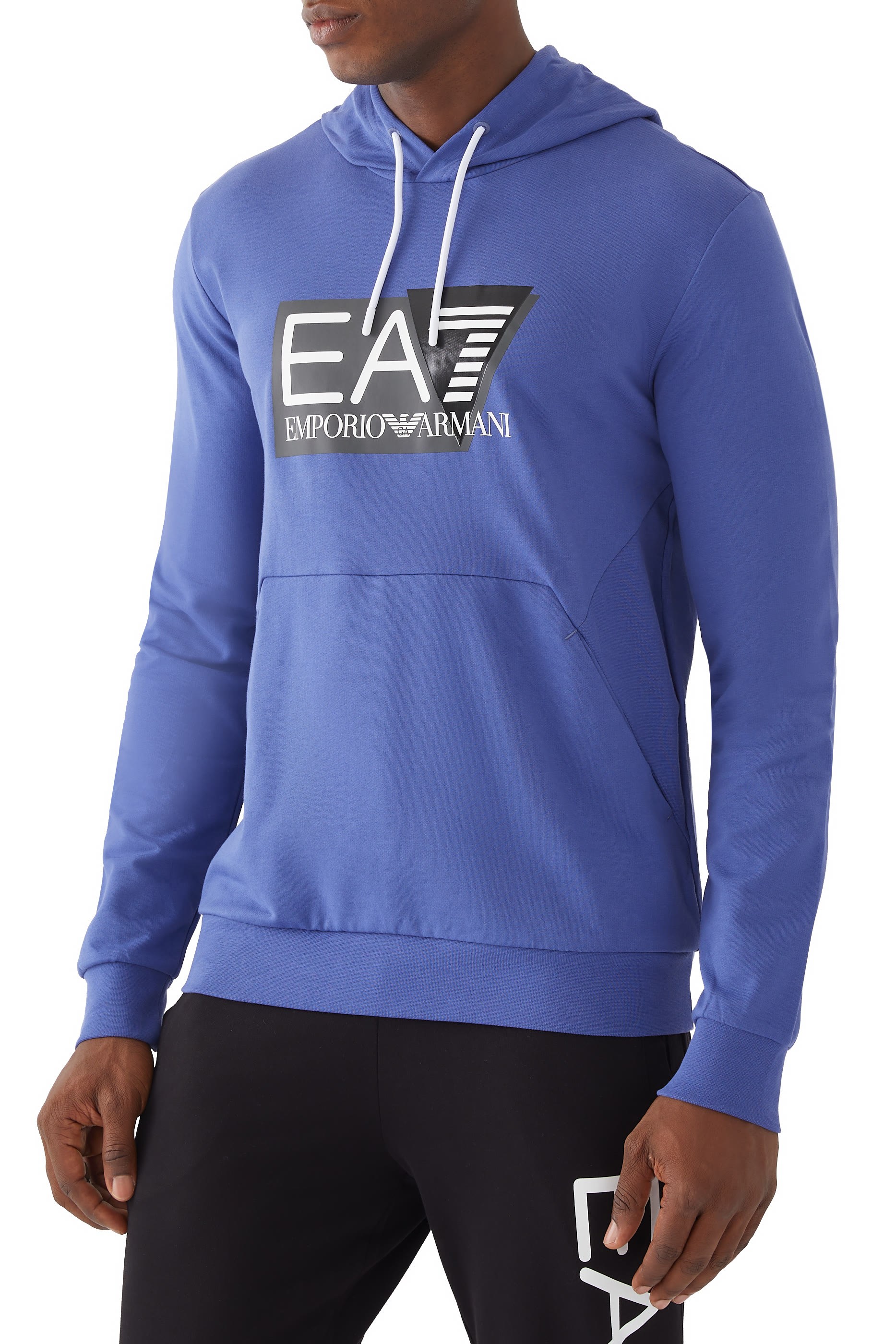 EA7 Train Visibility Logo Hoodie