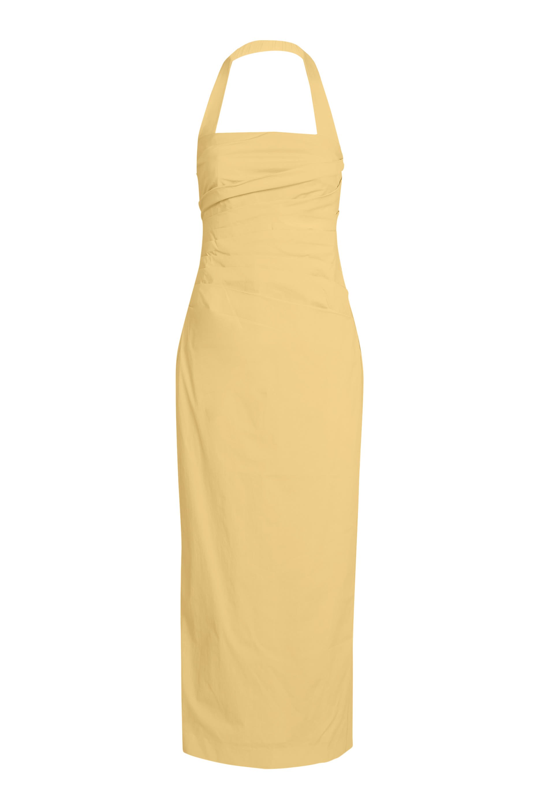 Campbell Draped Halter Midi Dress