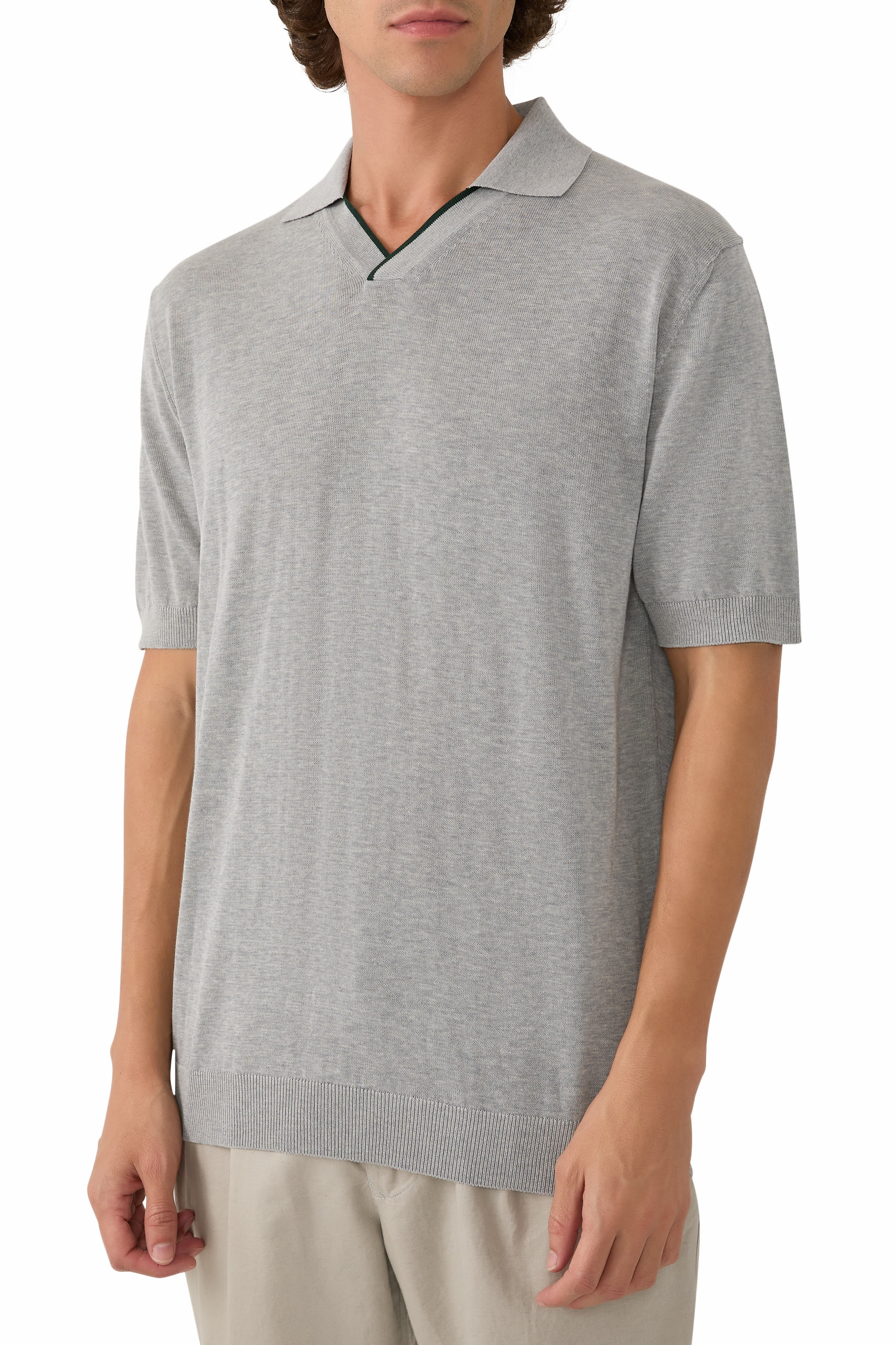 V-Neck Polo Shirt