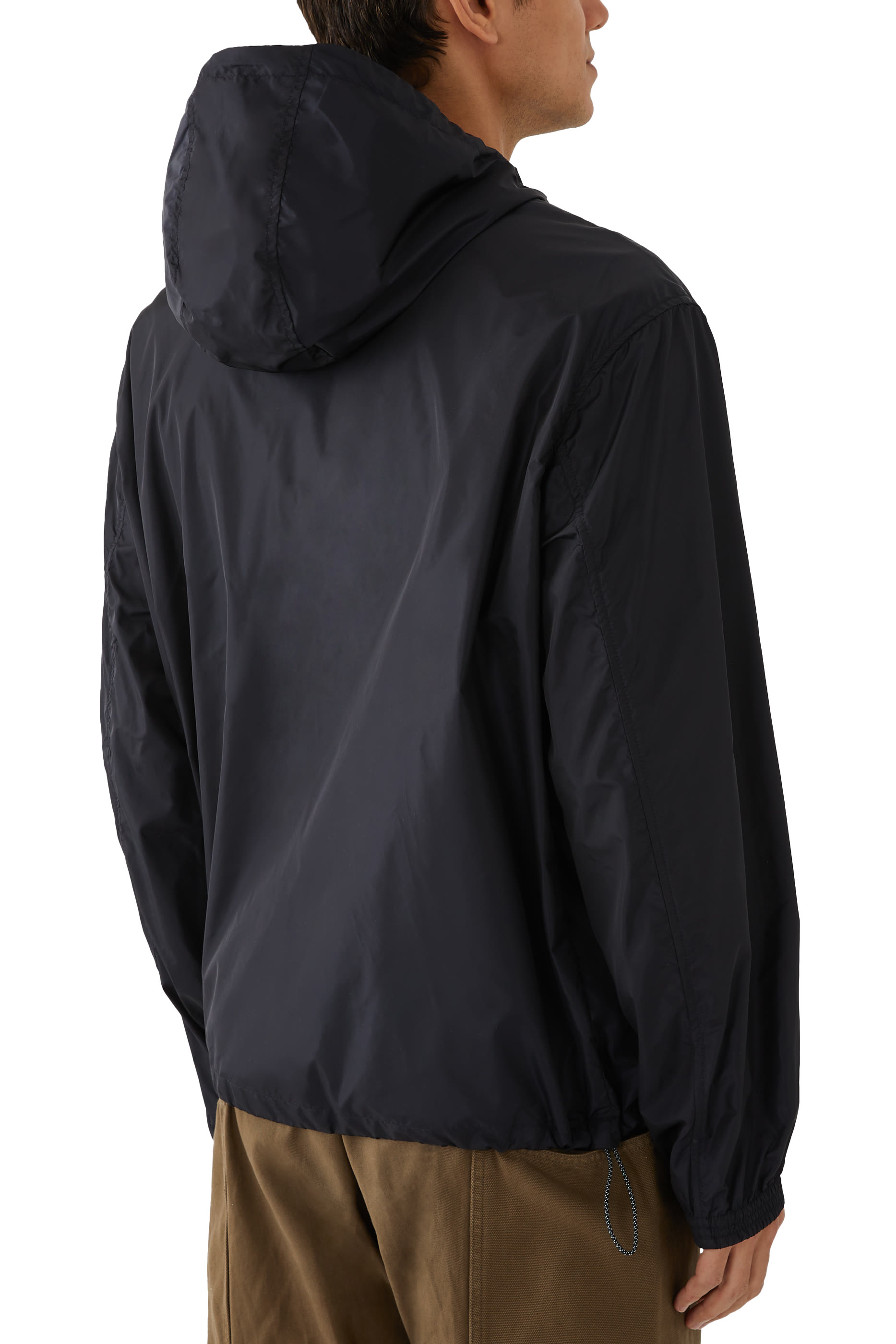 Logo Hooded Blouson Jacket