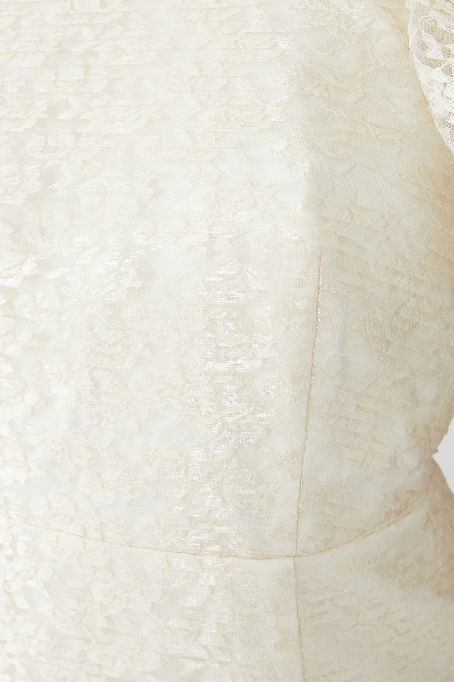 Lace Plissé Mini Dress