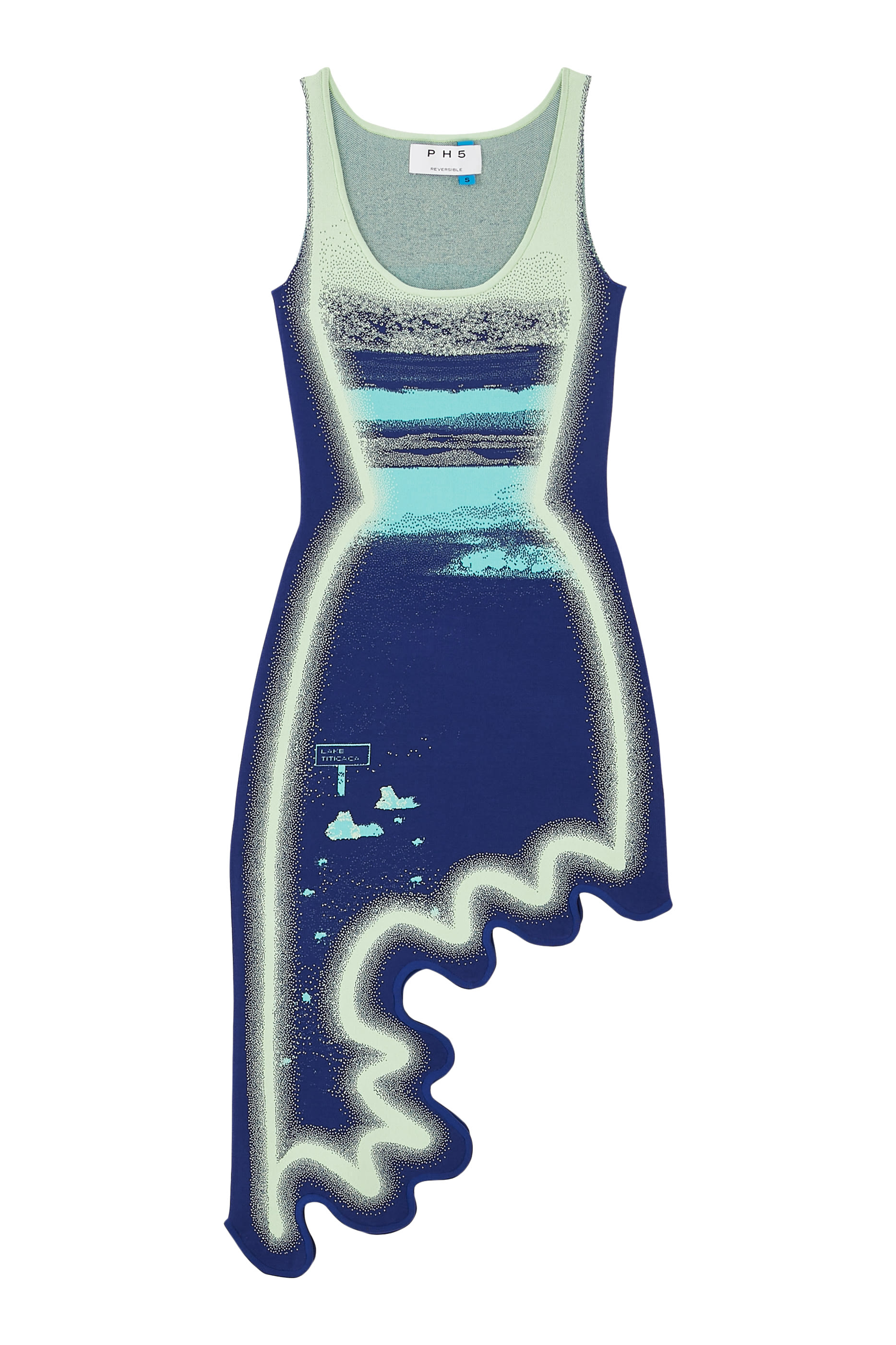 Hazel Reversible Wavy Asymmetric Dress