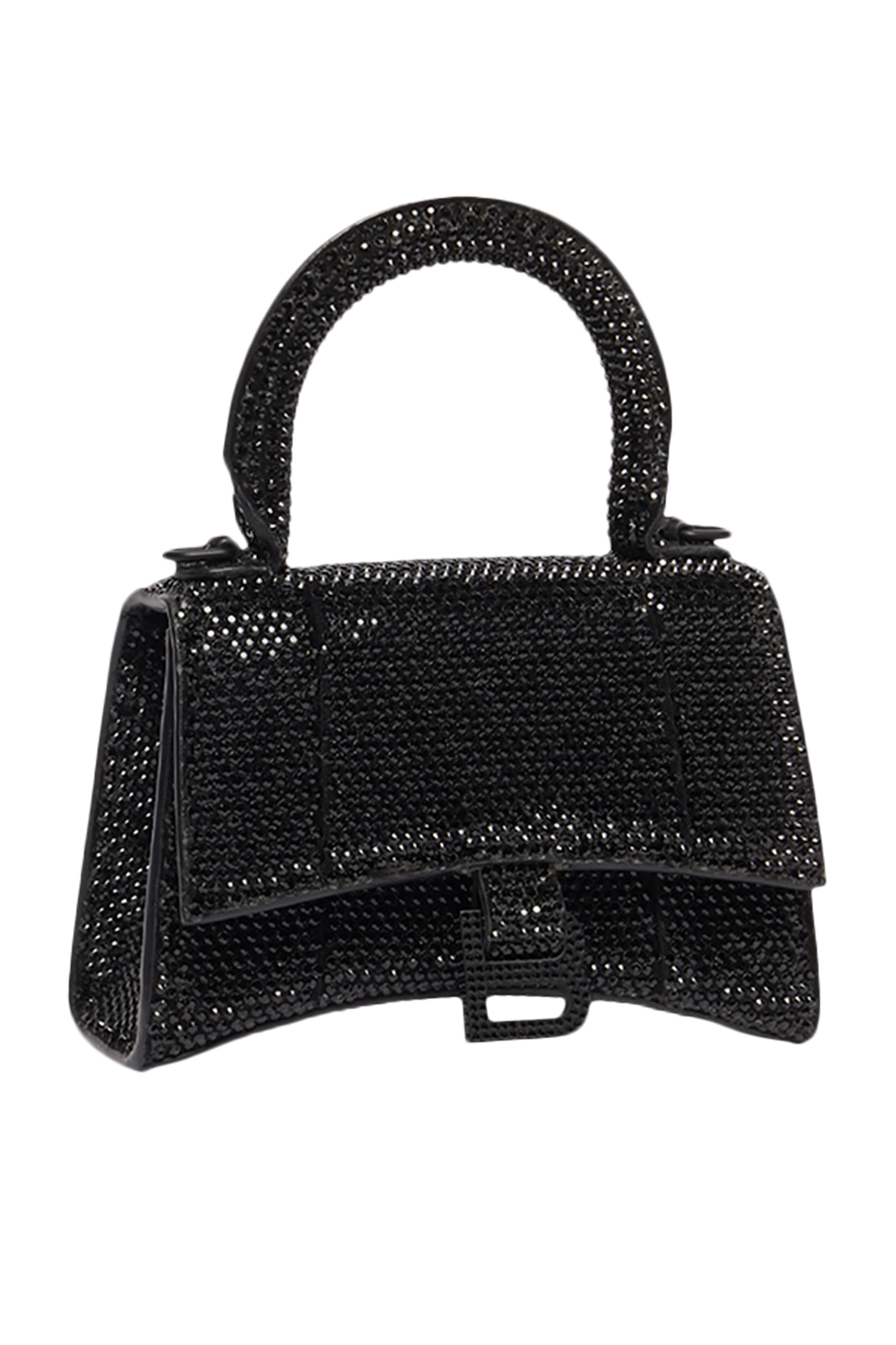 Hourglass Mini Bag With Chain And Rhinestones