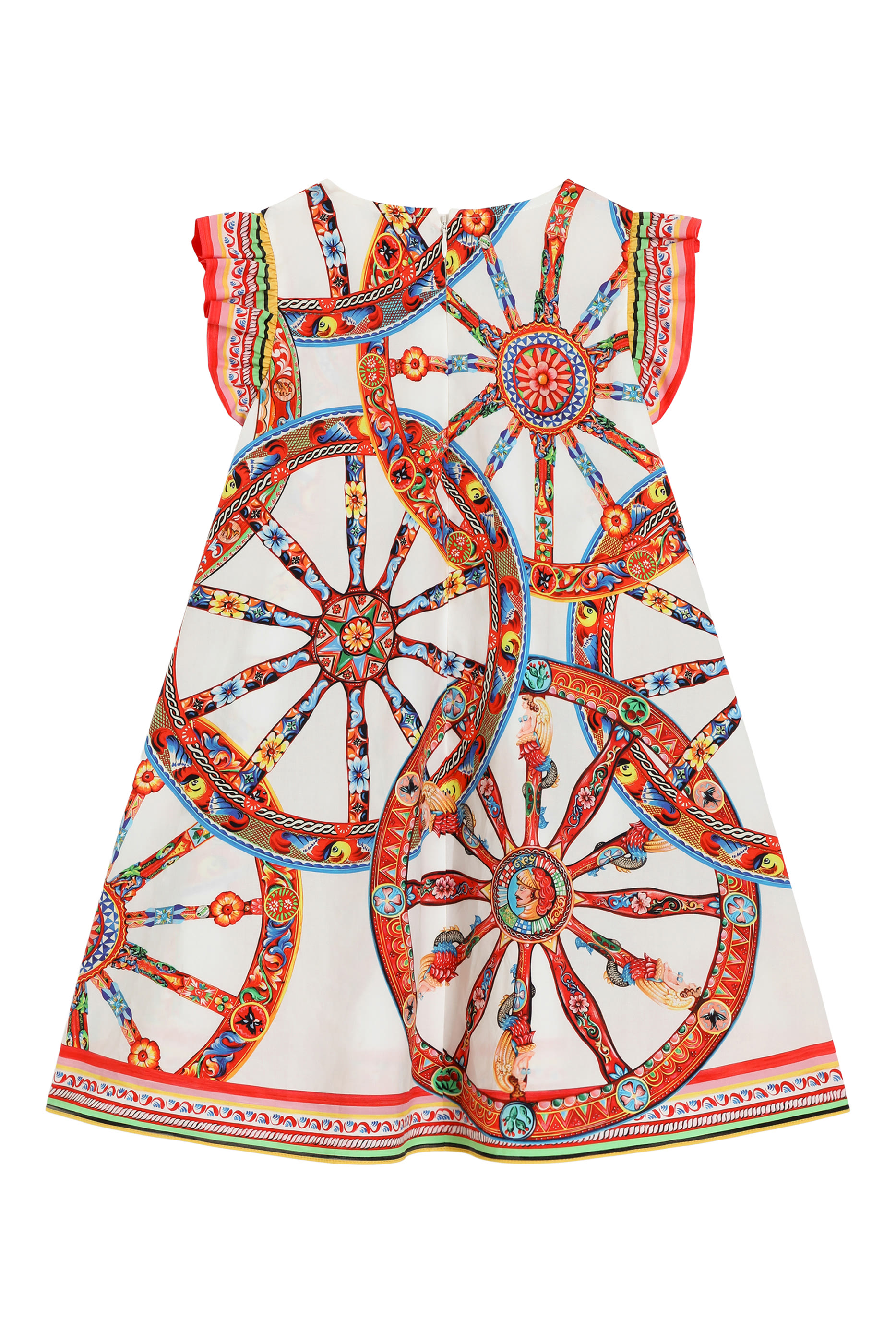 Kids Carretto-Print Dress