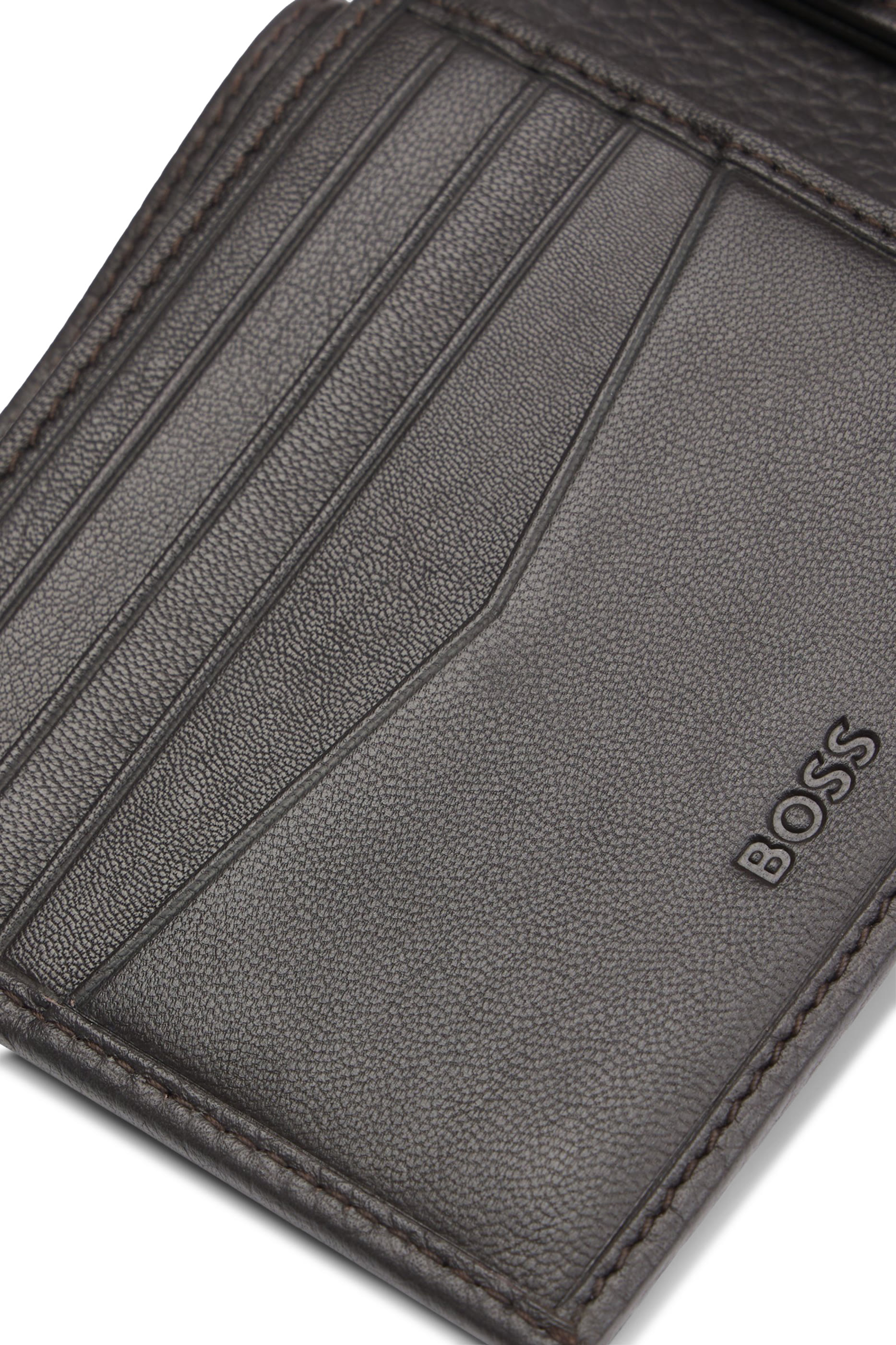 Logo Grained-Leather Wallet
