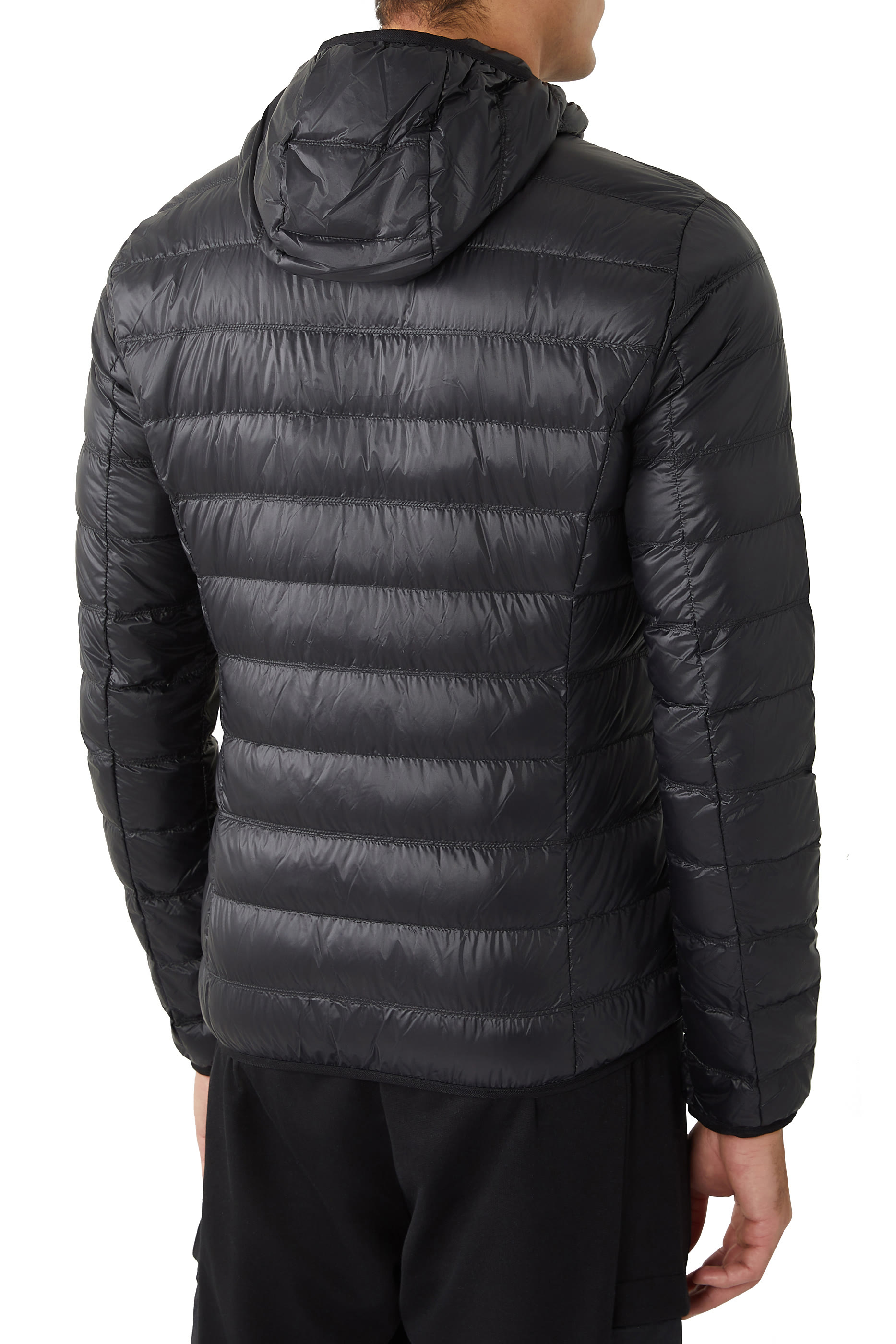 EA7 Core Identity Packable Hooded Puffer Jacket