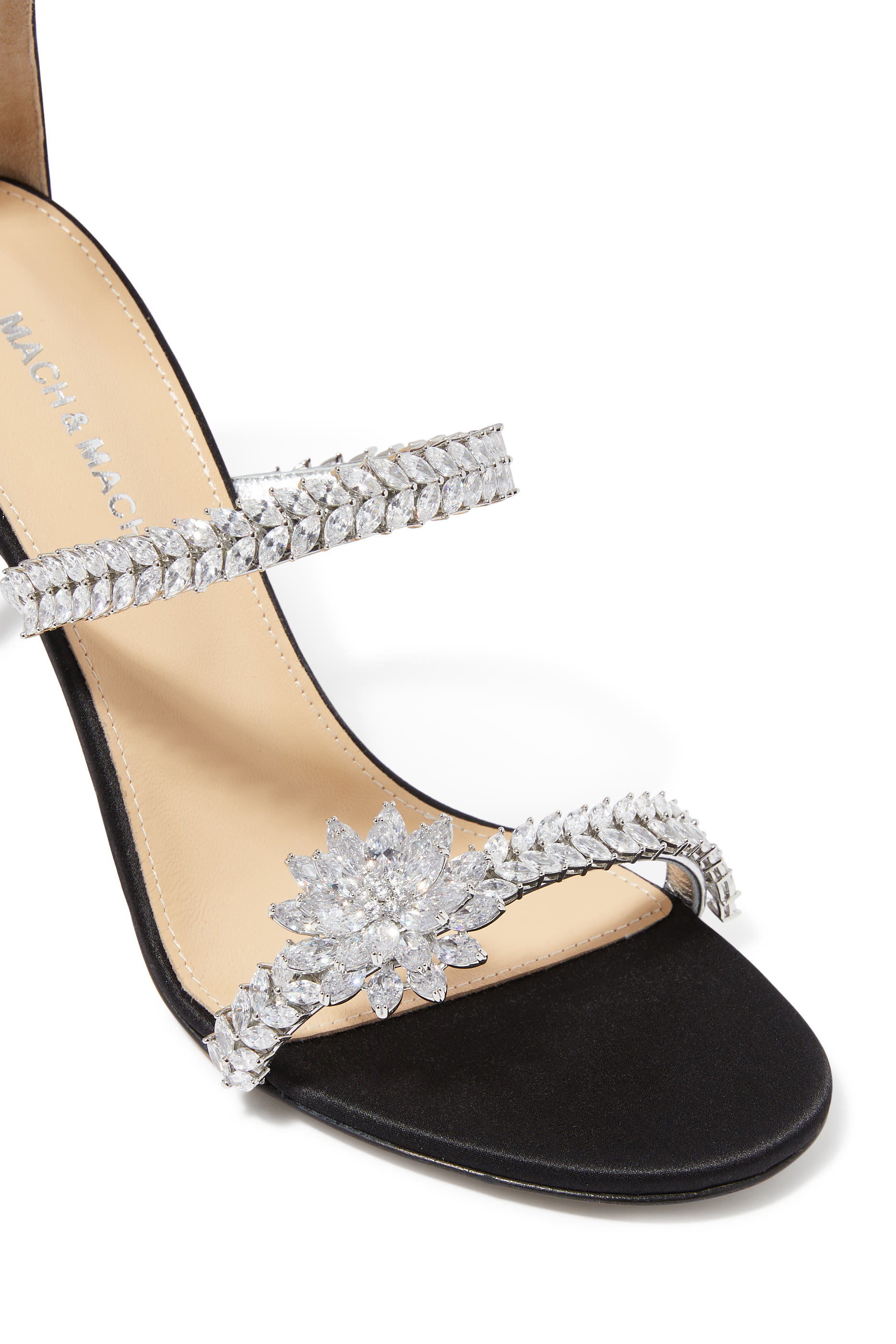 Lotus Flower 100 Patent Sandals