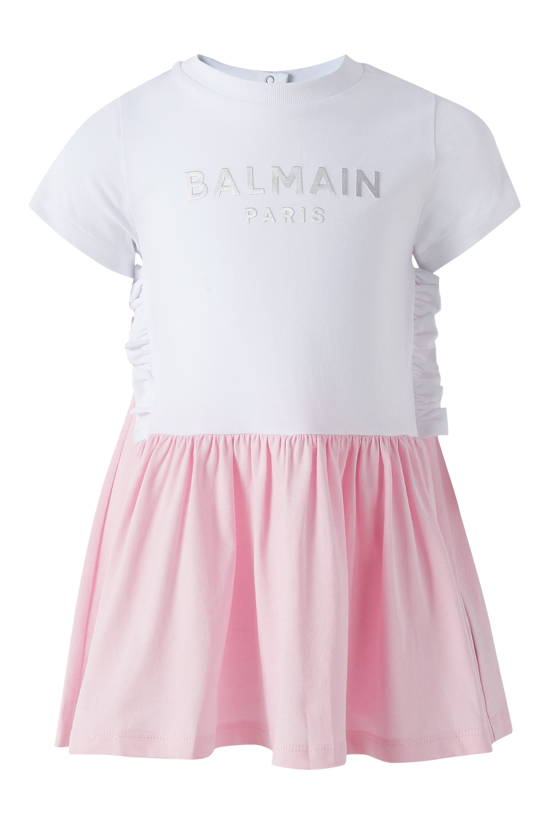 Kids Color-Block Logo Dress