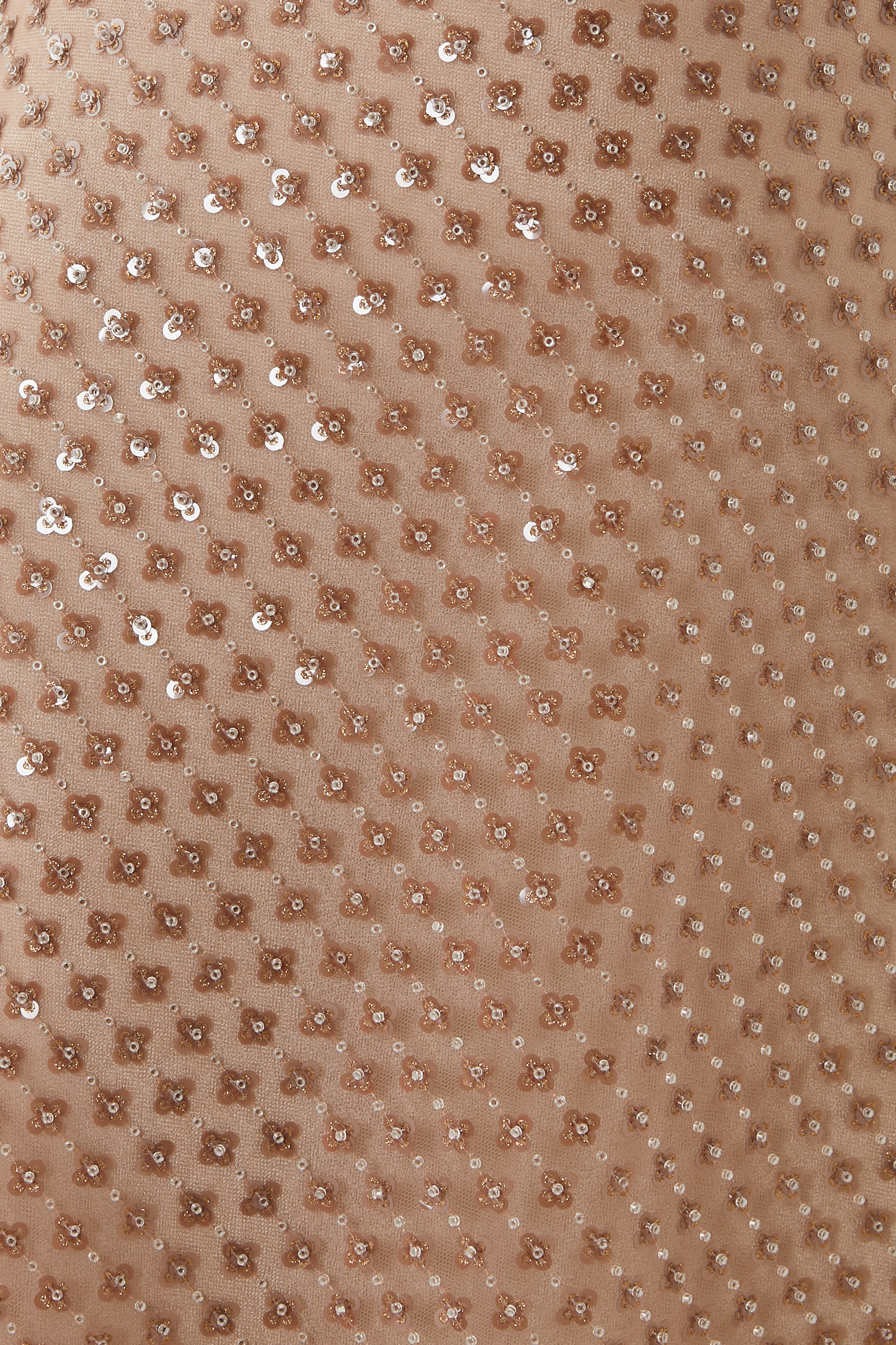 Beaded Sequin Straight Skirt