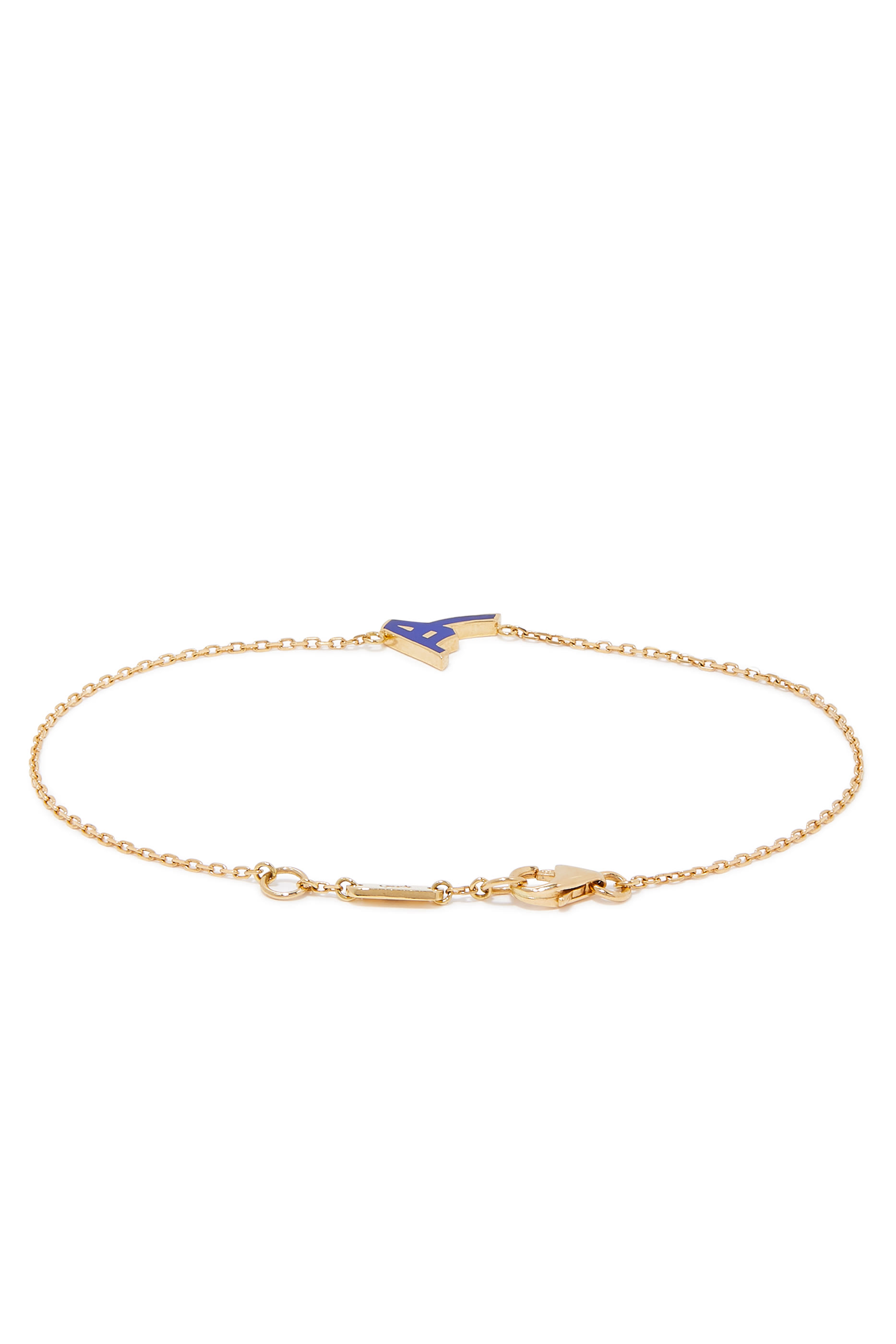 Enamel Letter Bracelet