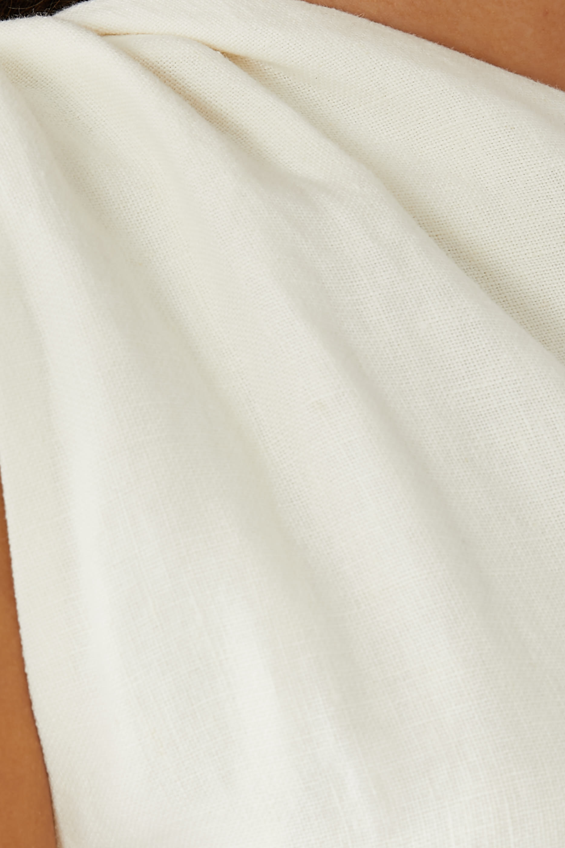 Twisted Linen Mini Dress