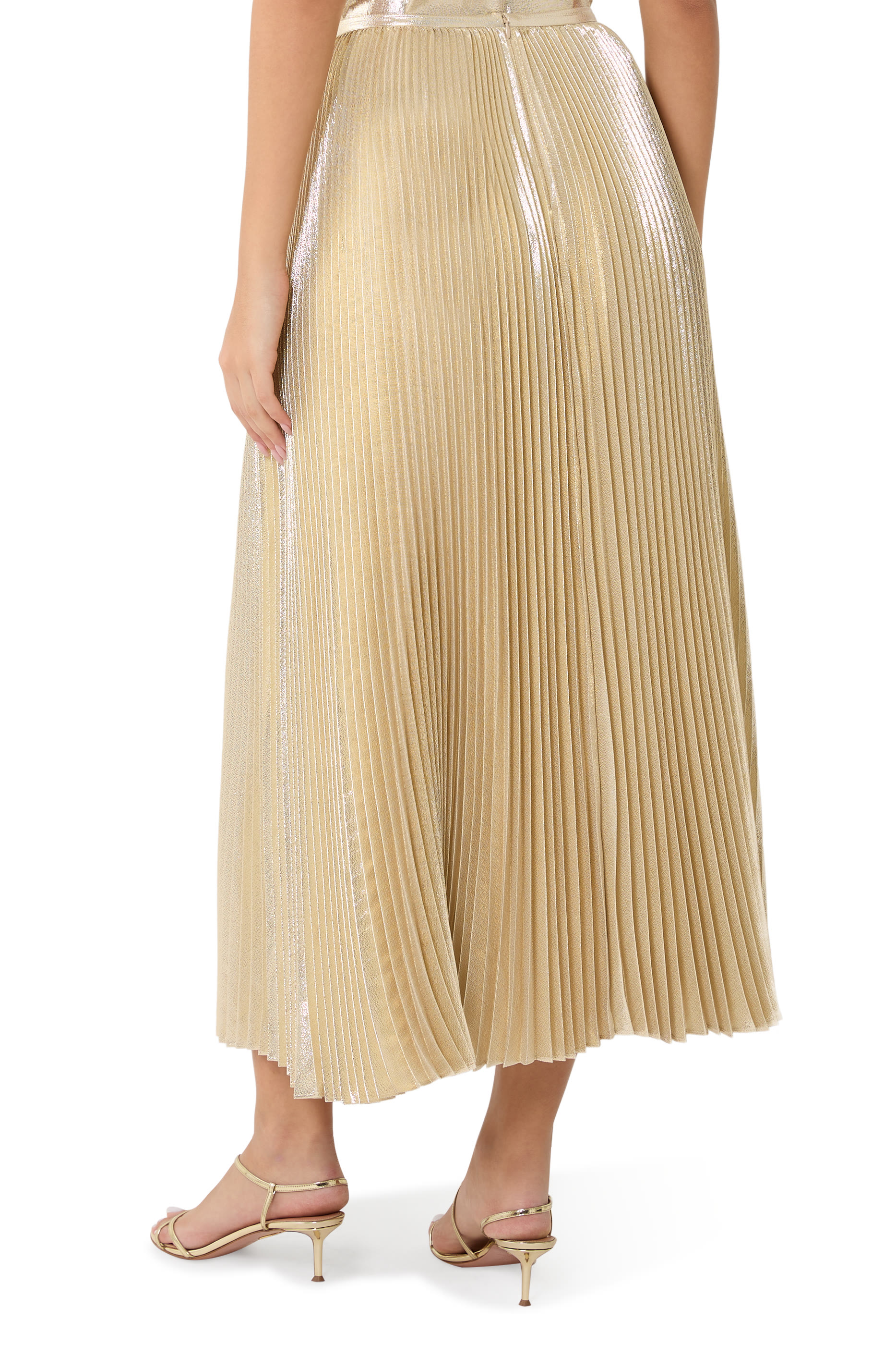 Essai Lamé Silk Skirt 