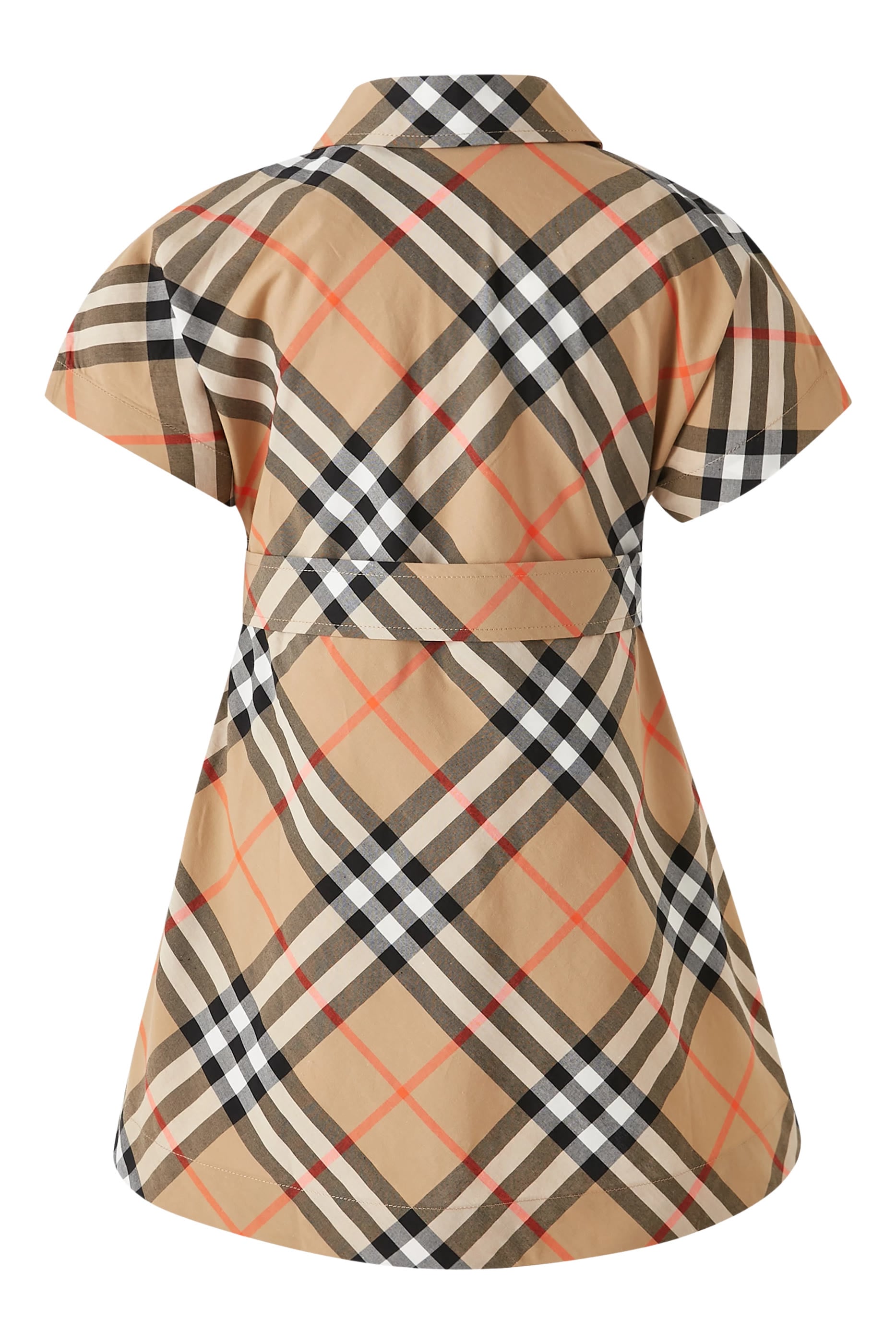 Kids Check Cotton Shirt Dress