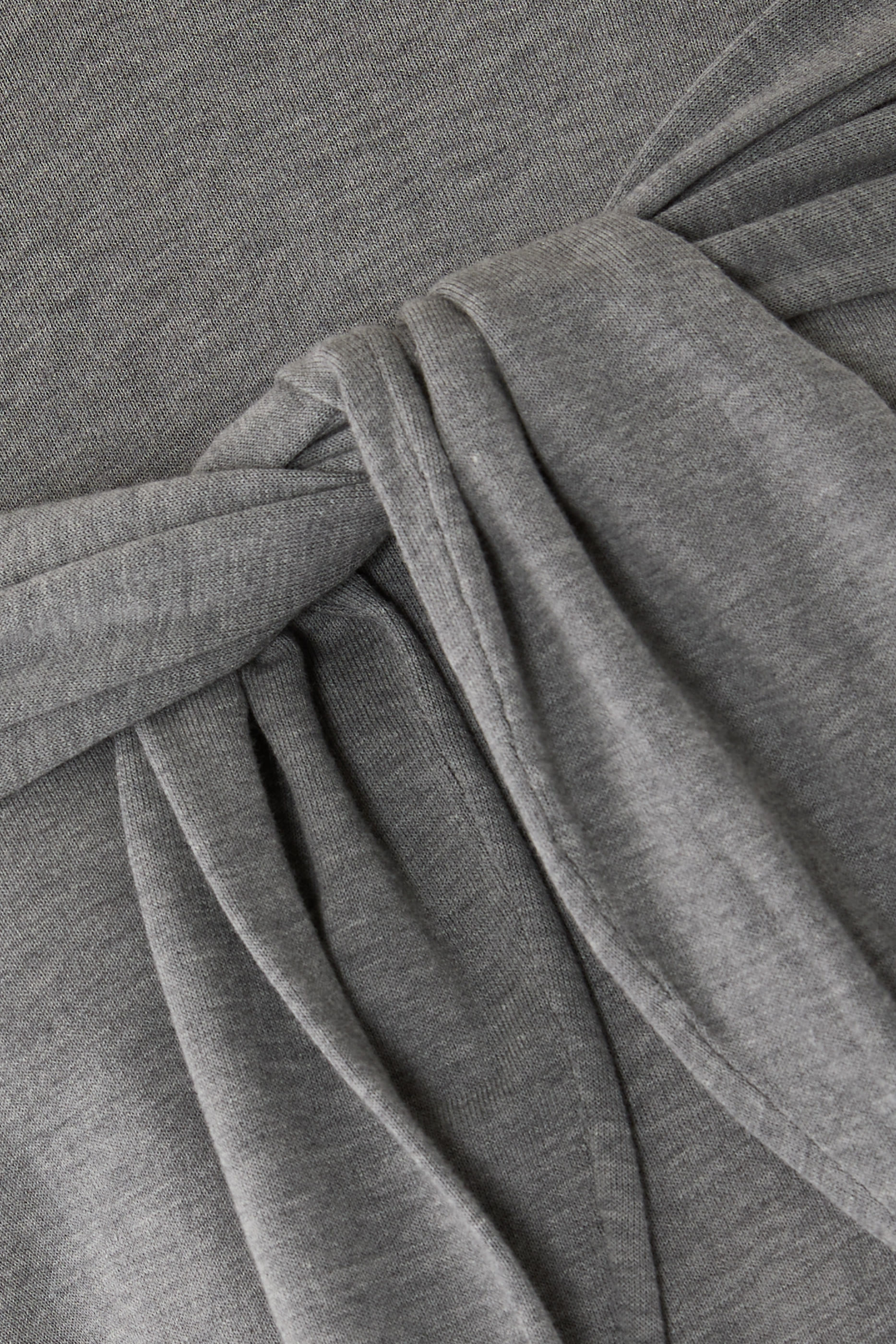 Tie-Front Cardigan Detail Layered V-Neck Vest