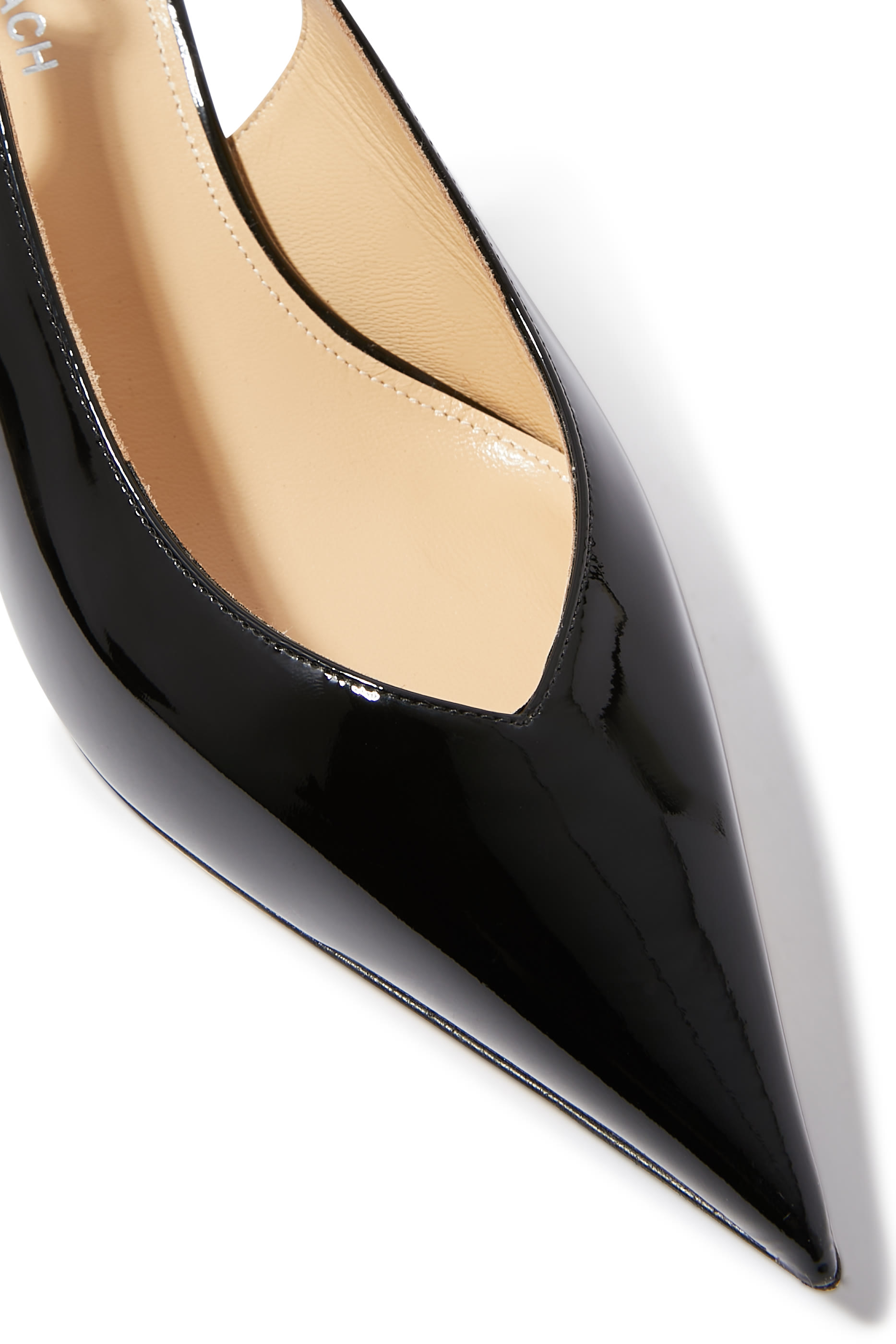 Crystal Bow Pointed Toe 55 Slingback Mules