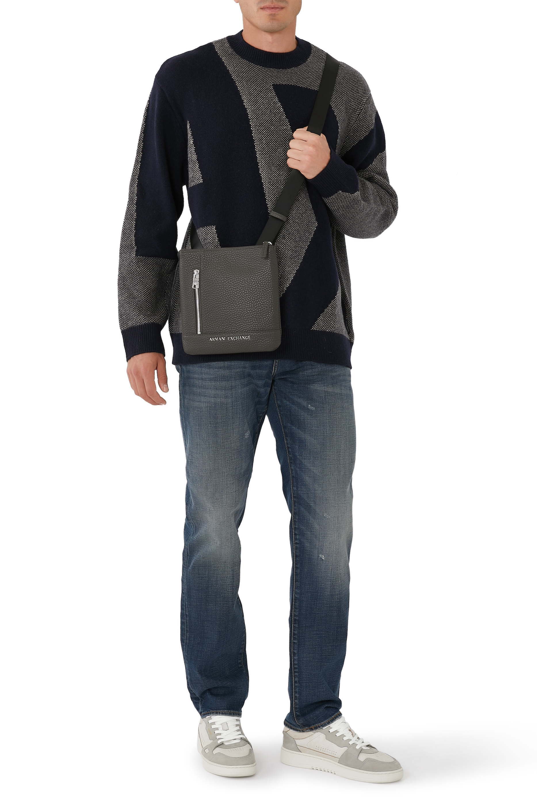 Capri AX Logo Crossbody Bag