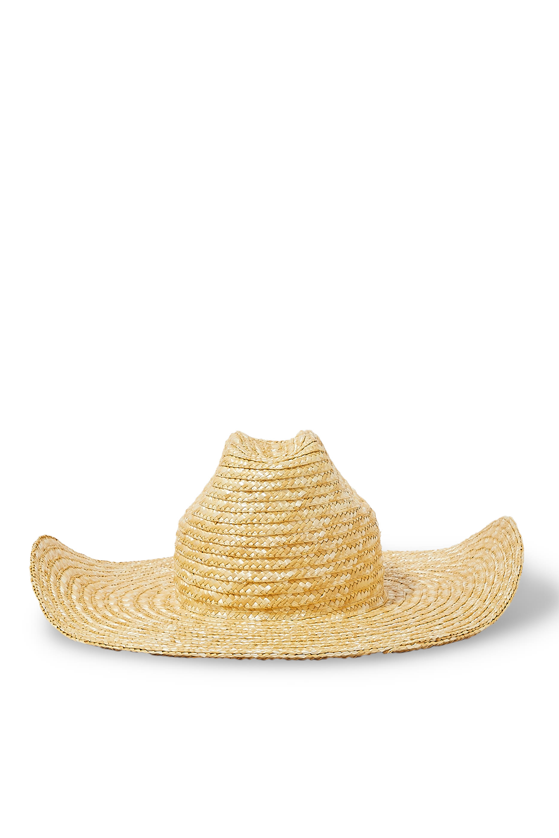 Monogram-Embellished Straw Cowboy Hat