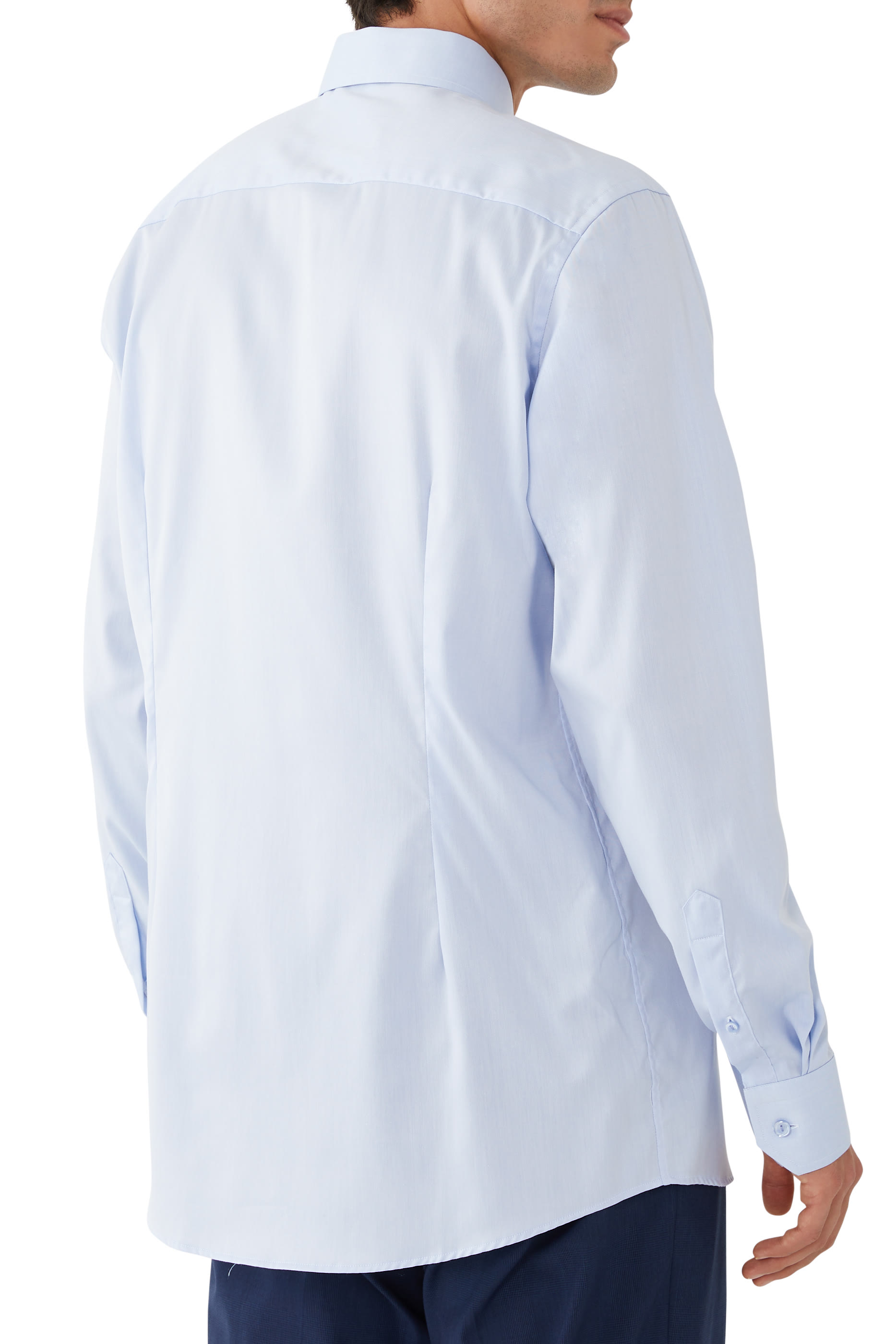 Geometric Effect Signature Twill Shirt