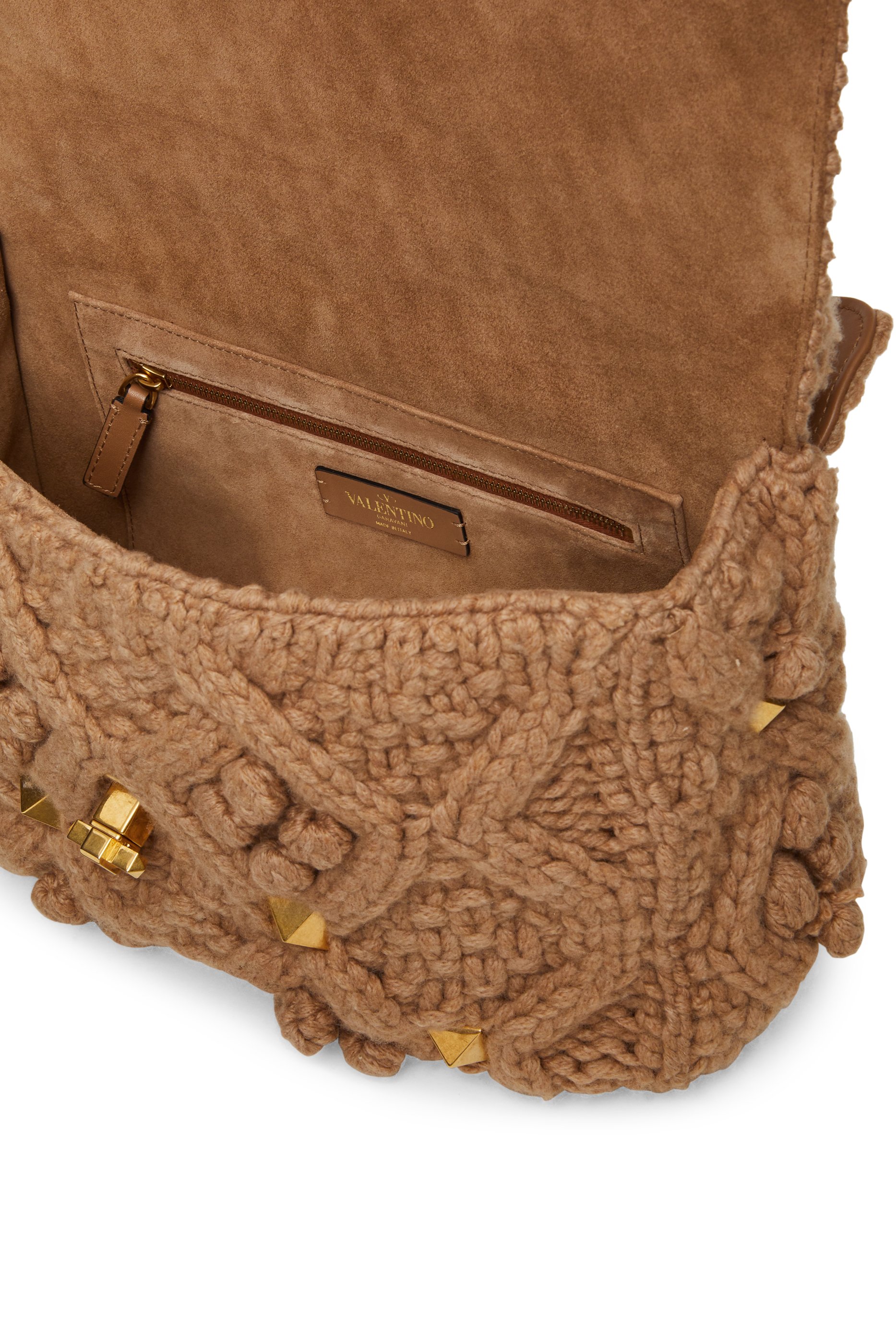 Valentino Garavani Roman Stud Knitted Bag