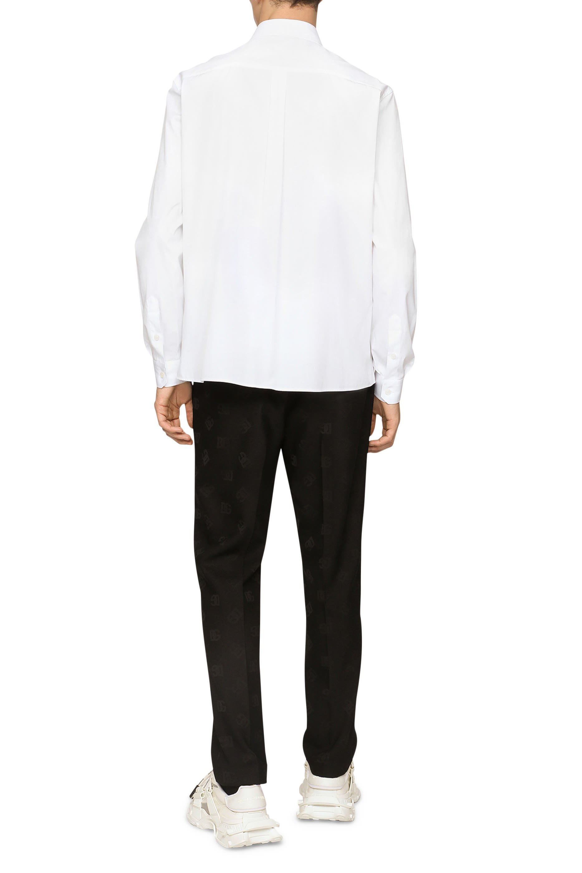 Logo Tag Cotton Shirt