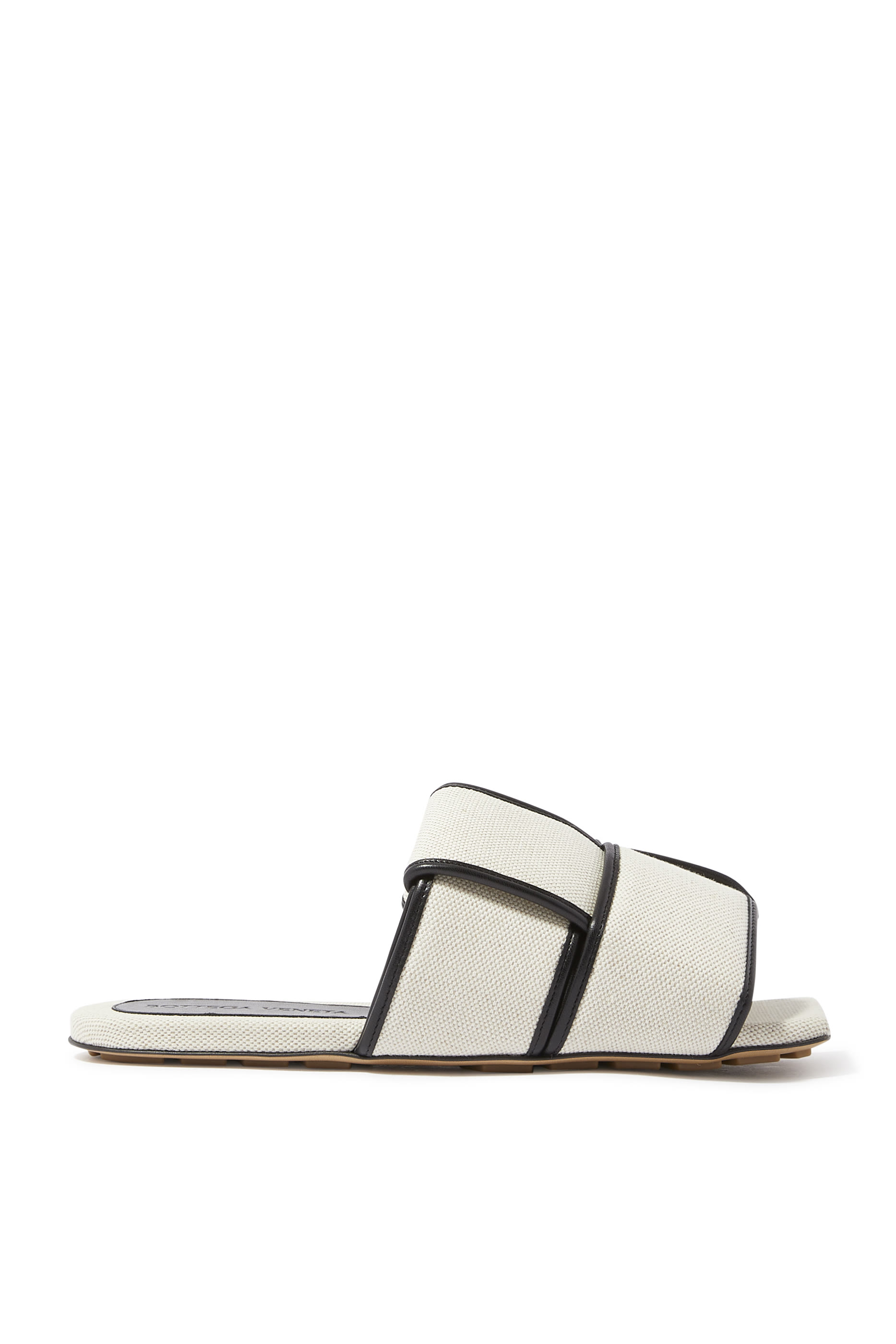 Patch Flat Canvas Mules