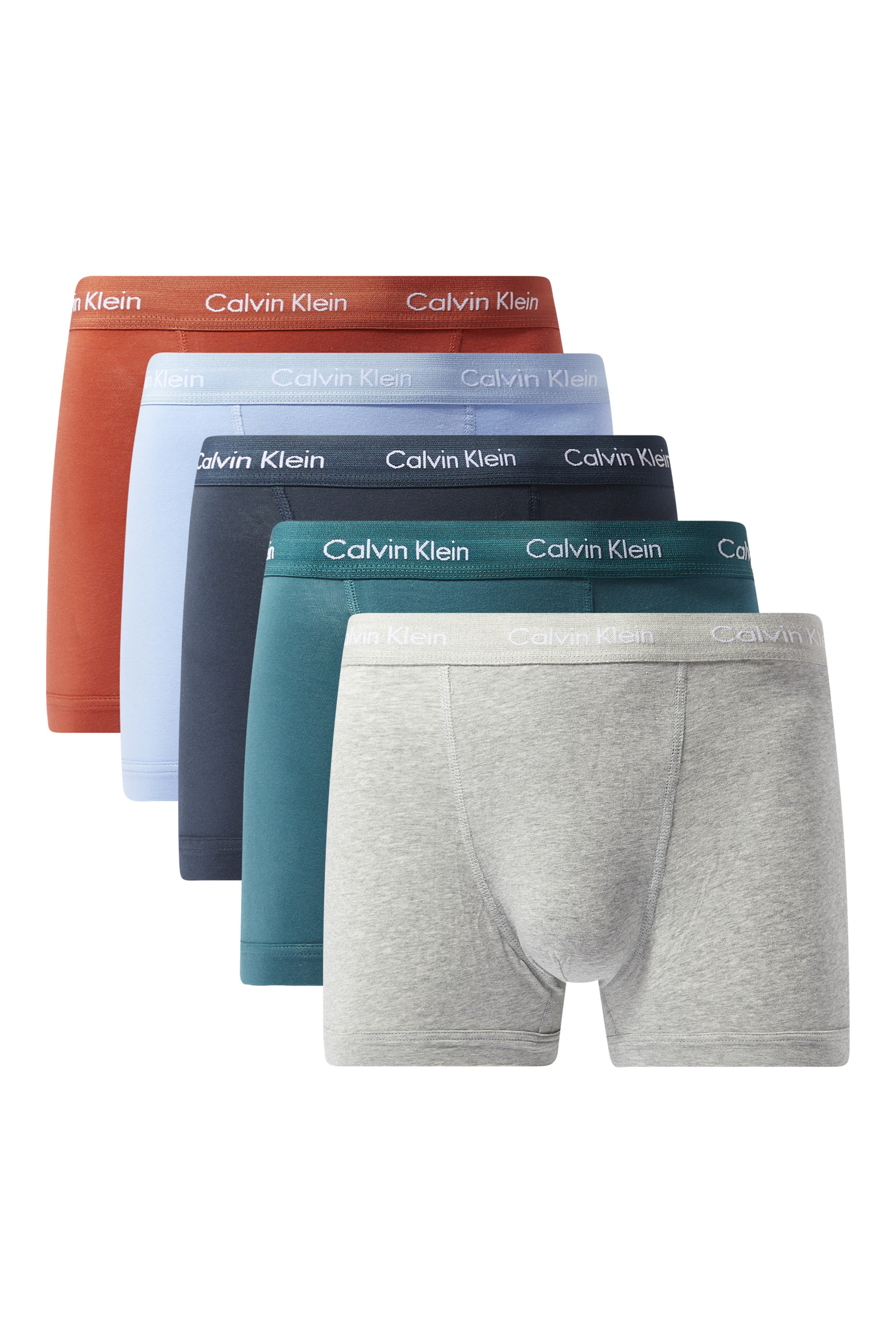 Cotton Stretch Trunks, Set of 5