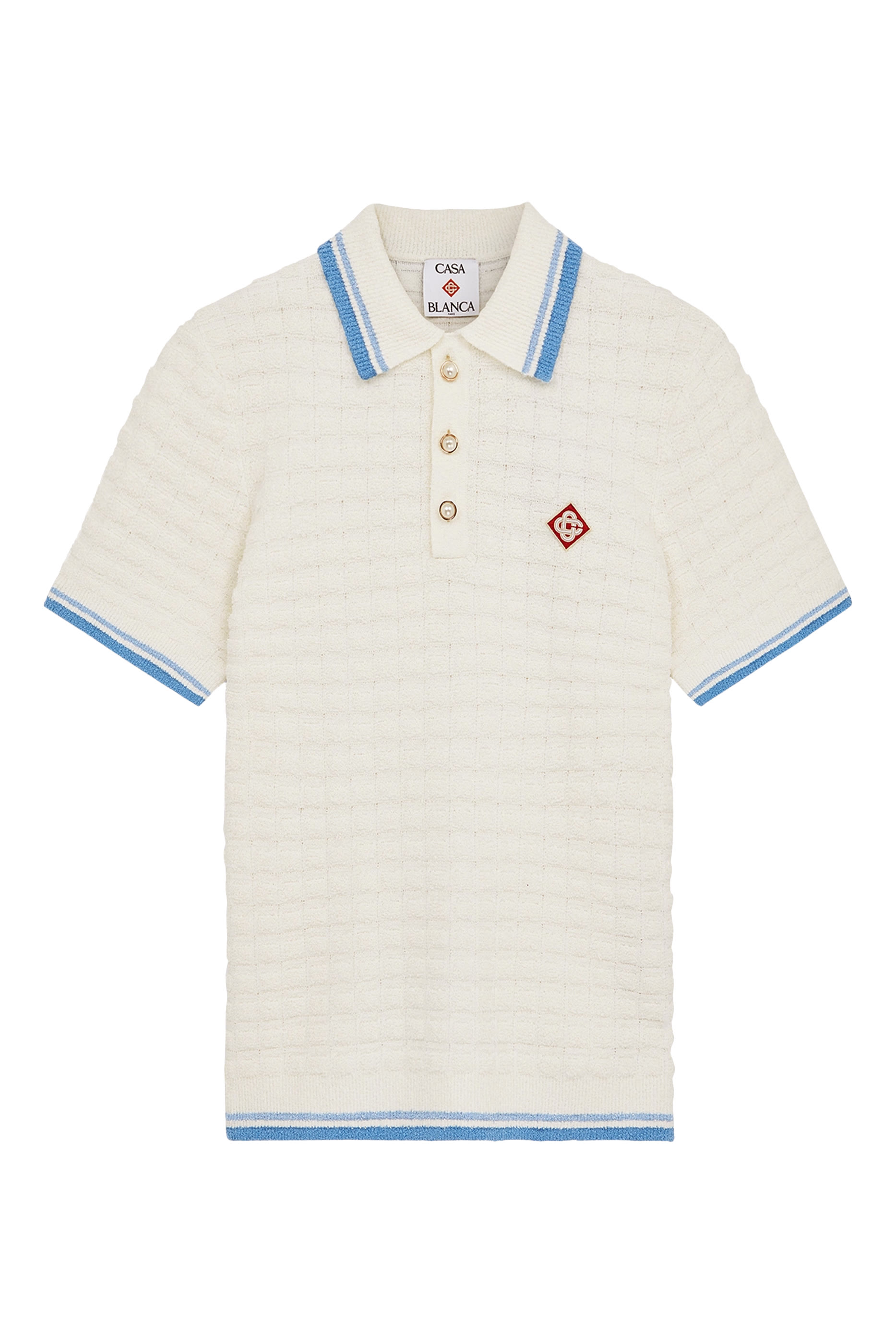 Cotton Bouclé Polo Shirt