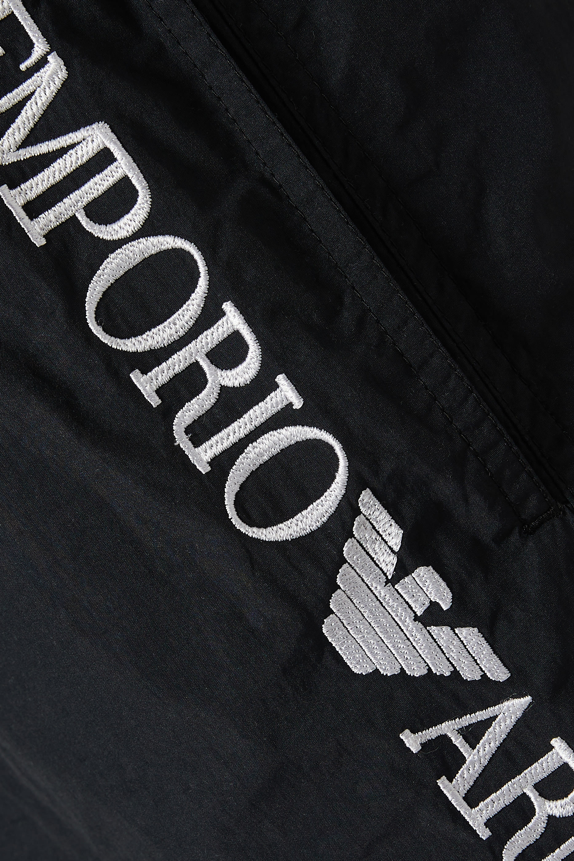 Embroidered Veryical Logo Swimshorts