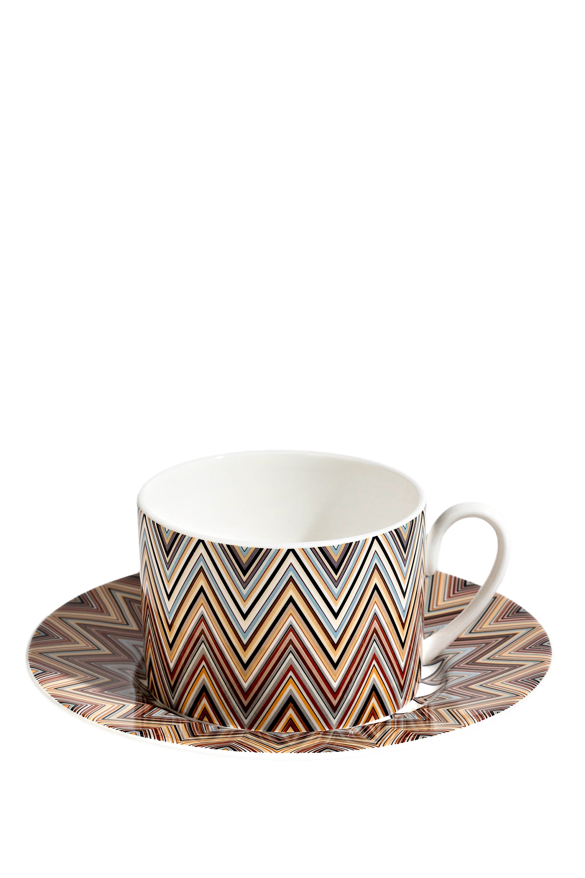 Jarris Zig-Zag Teacup & Saucer, Set of 6