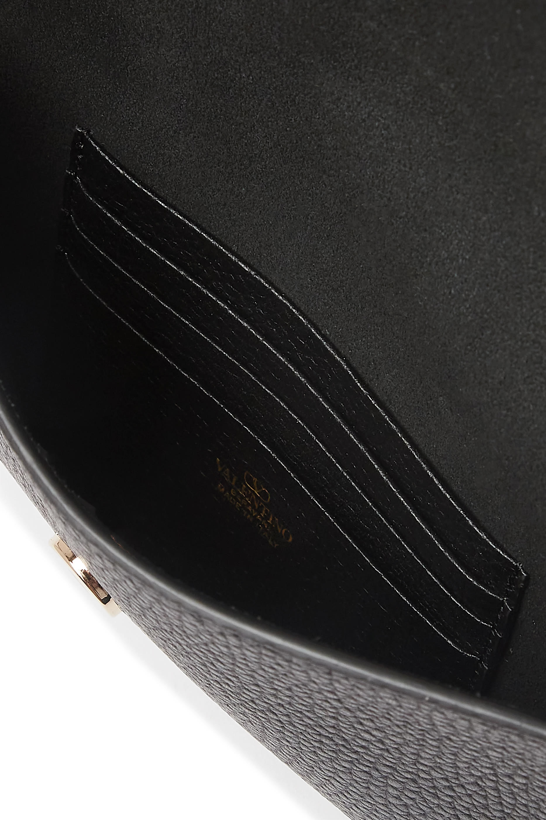  Rockstud Grainy Calfskin Pouch