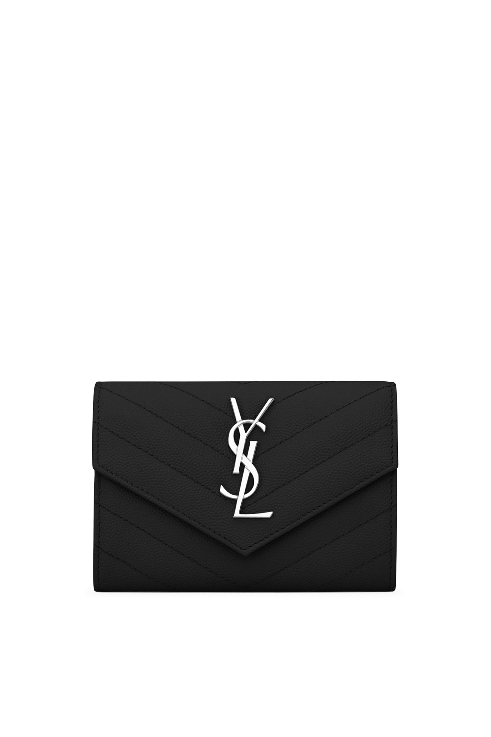 Cassandre Matelass&eacute; Small Envelope Wallet in Grain De Poudre Leather 