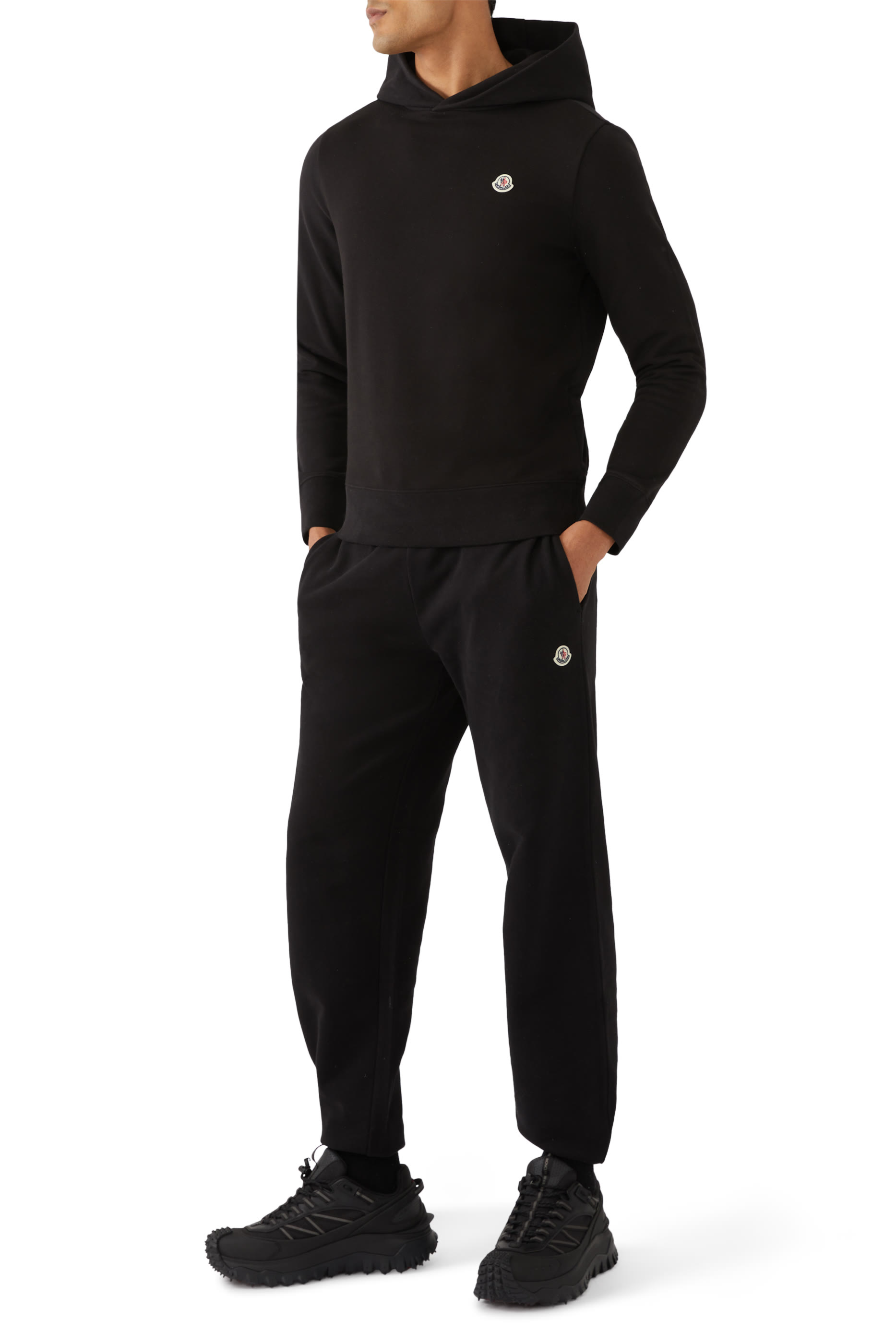 Logo Patch Cotton Sweatpants