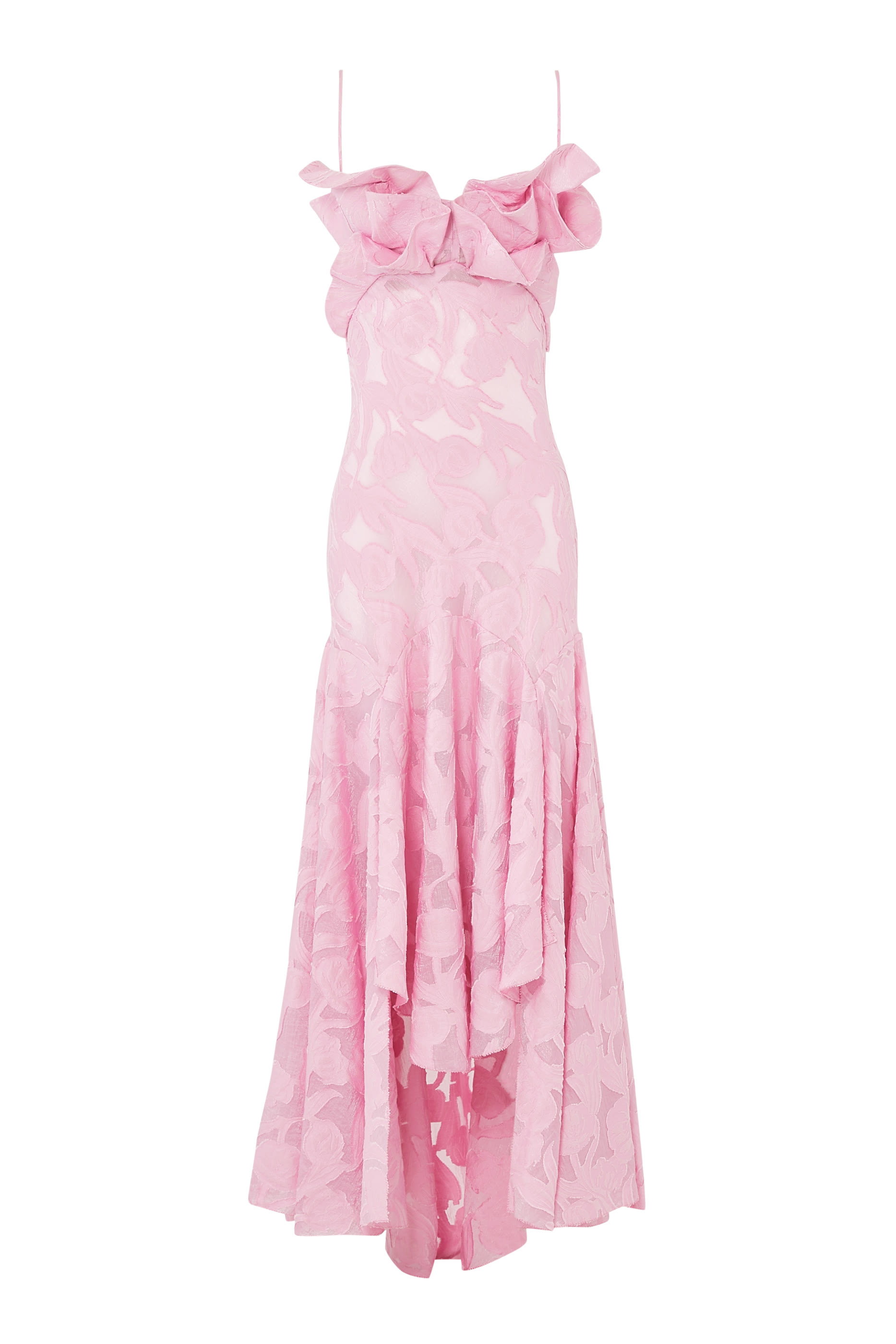 Sleeveless Ruffle Gown