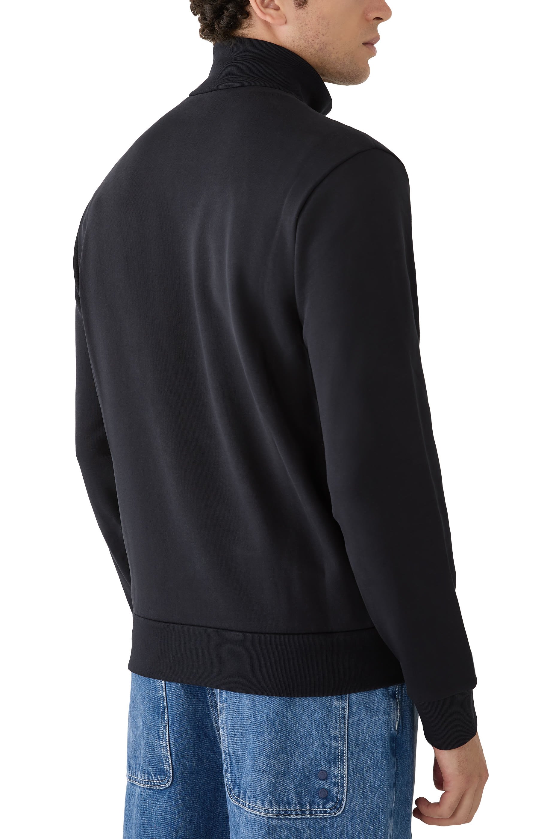  Padded Zip-Up Cardigan