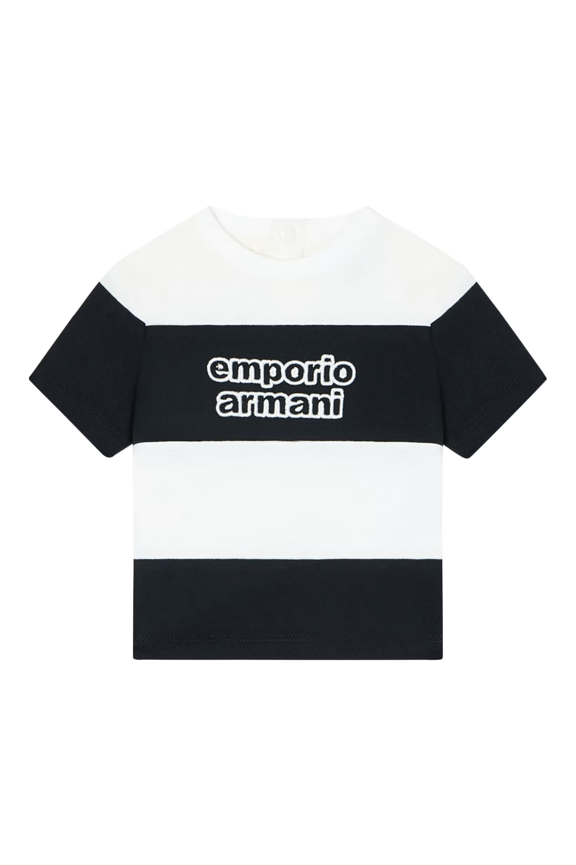 Kids Thick Stripes Macro EA Logo T-Shirt