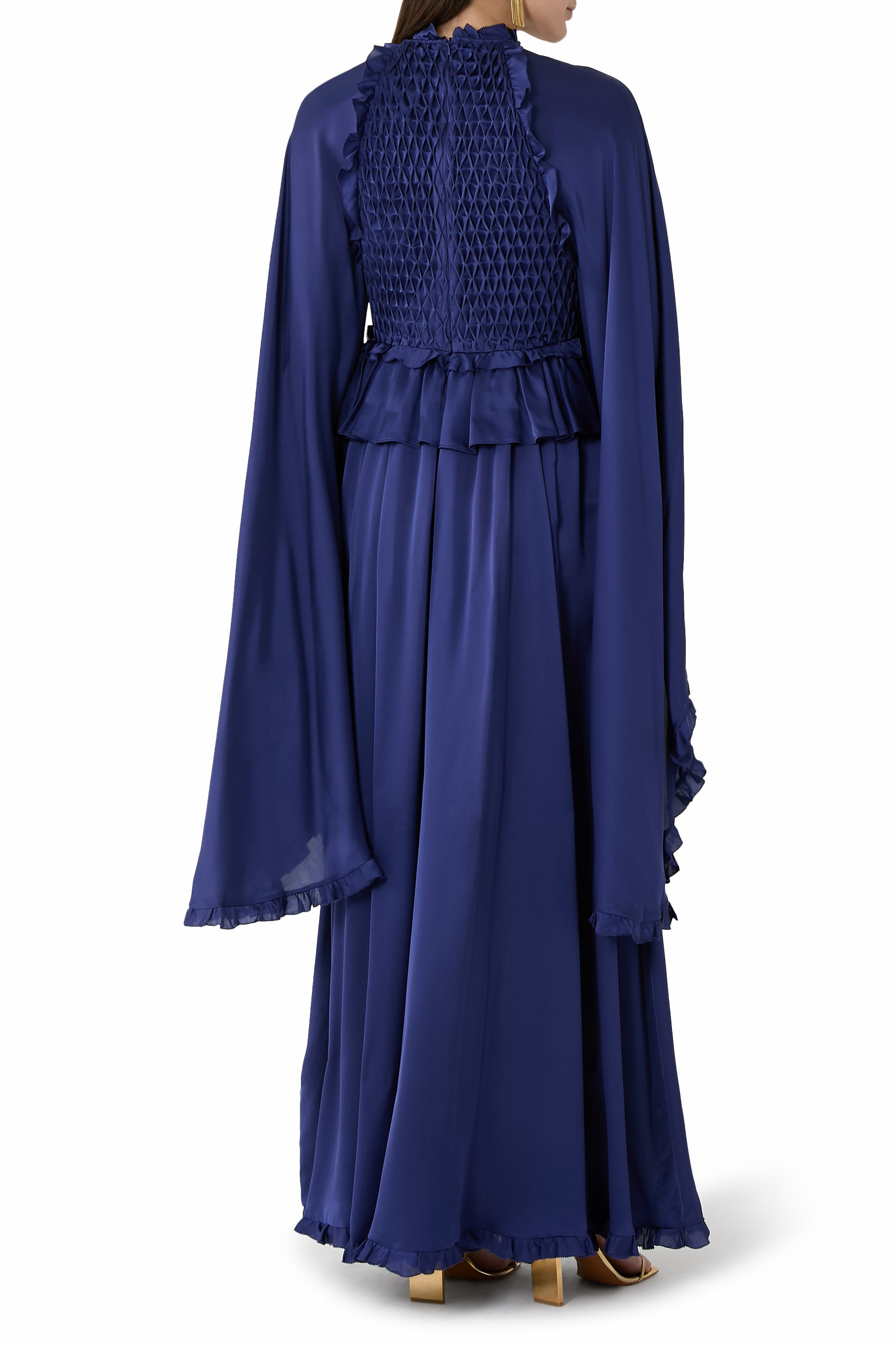 Hypnotic Smocked Flutter Dress